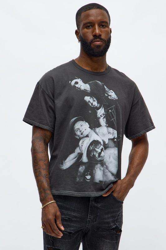 Red Hot Chili Peppers Oversized Short Sleeve Tee - Black Wash