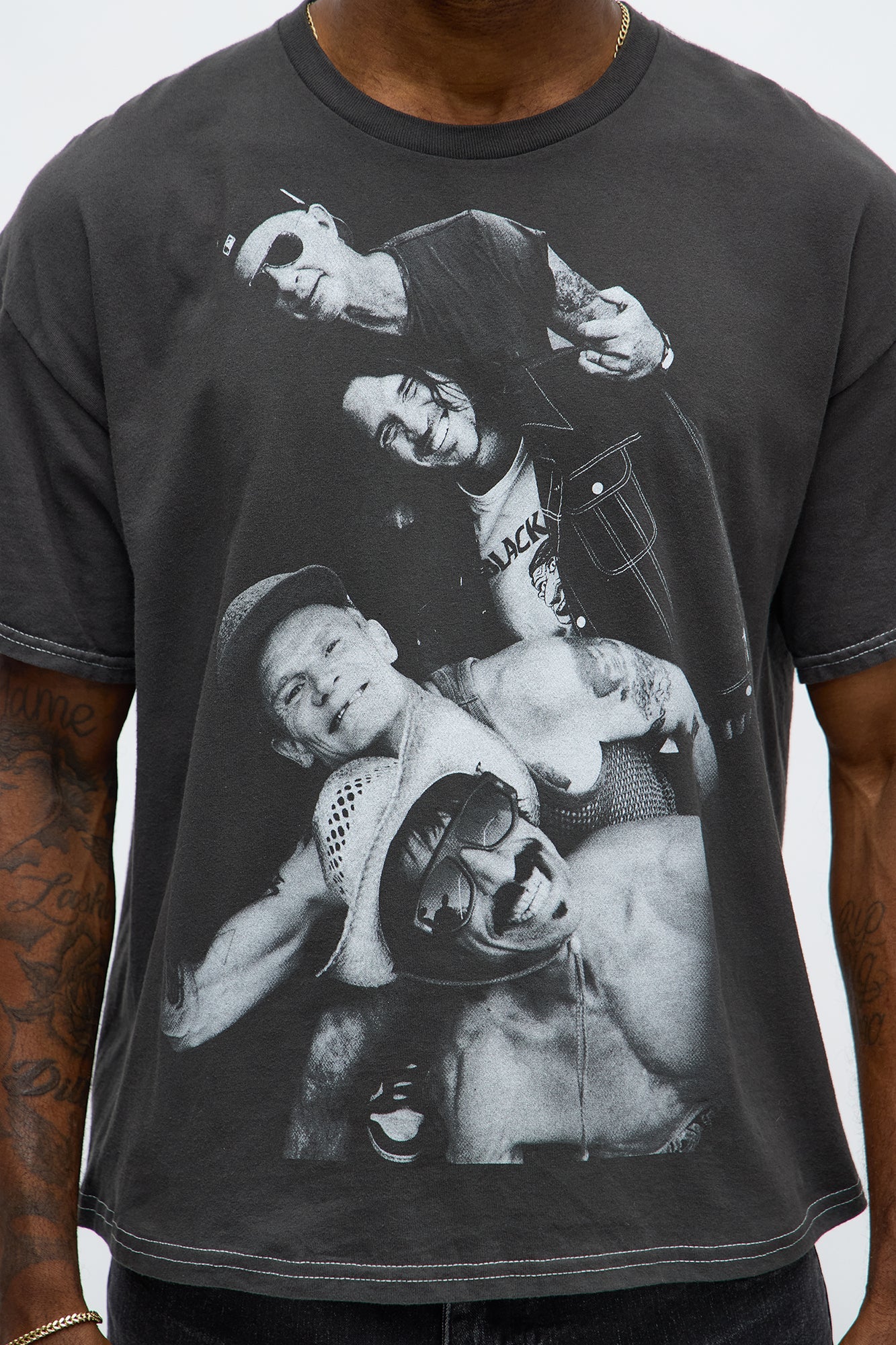Red Hot Chili Peppers Oversized Short Sleeve Tee - Black Wash