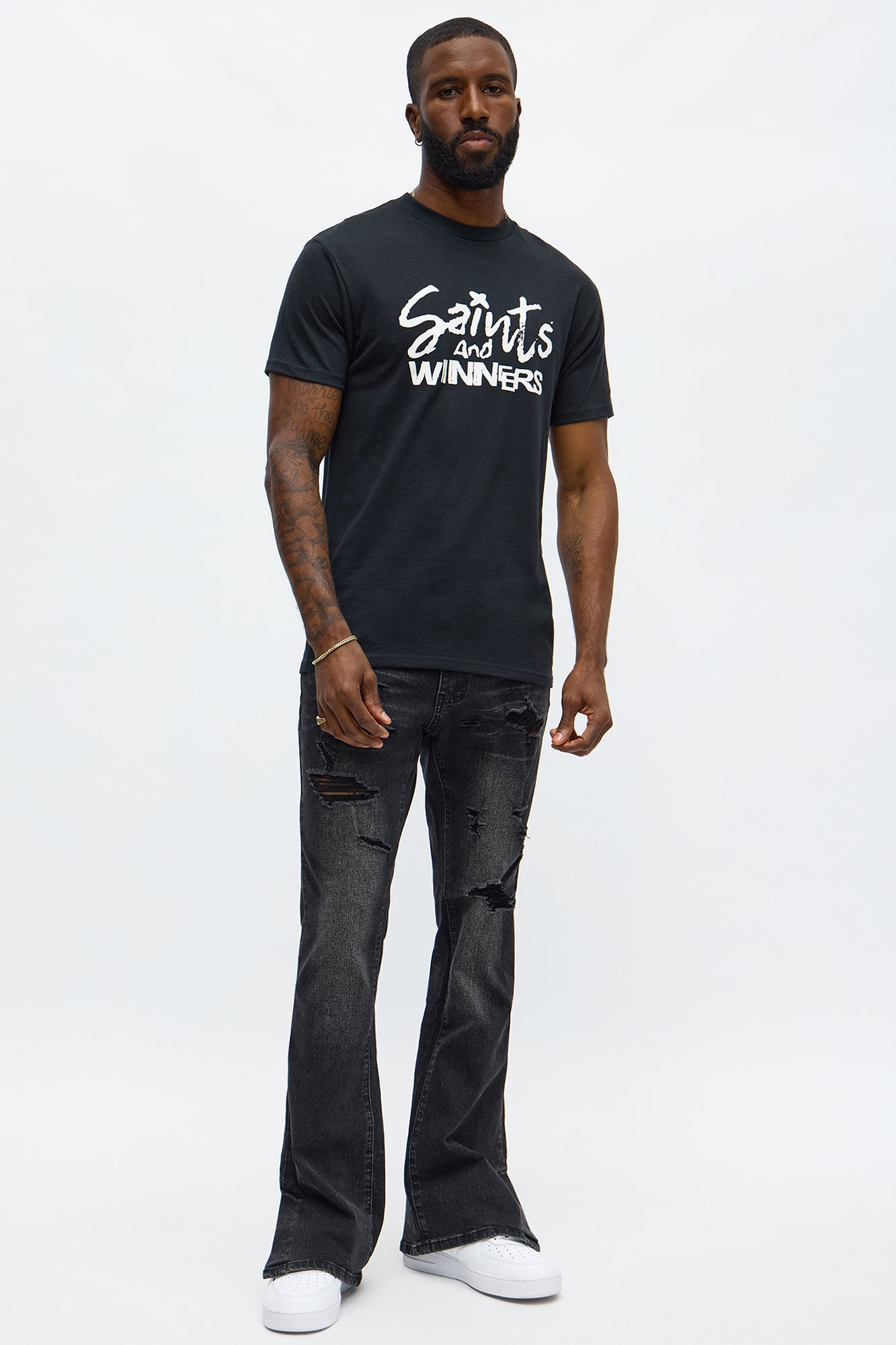 Saints And Winners Short Sleeve Tee - Black