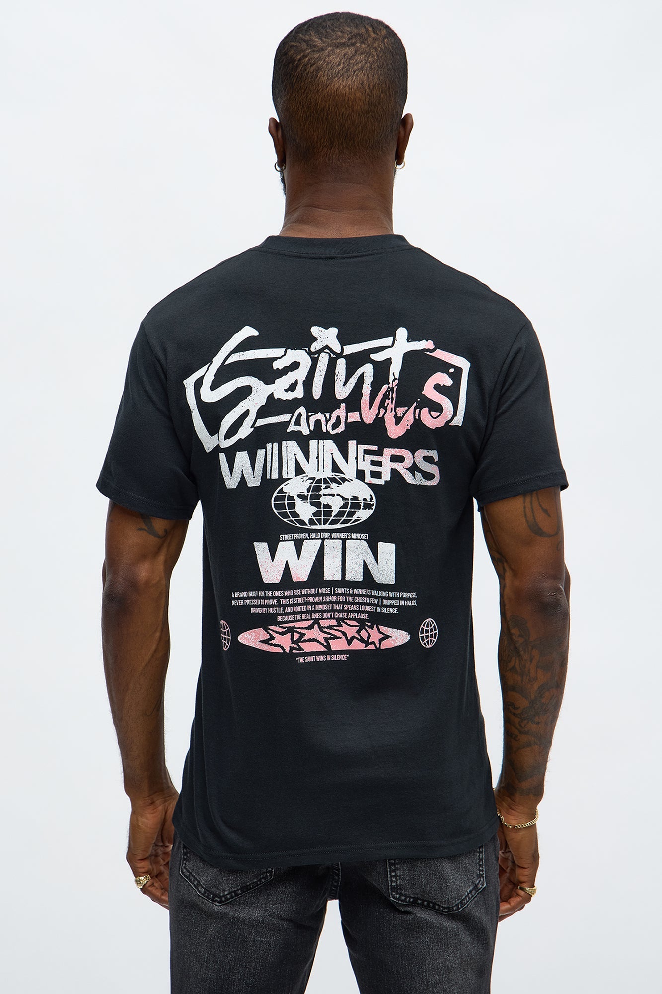 Saints And Winners Short Sleeve Tee - Black
