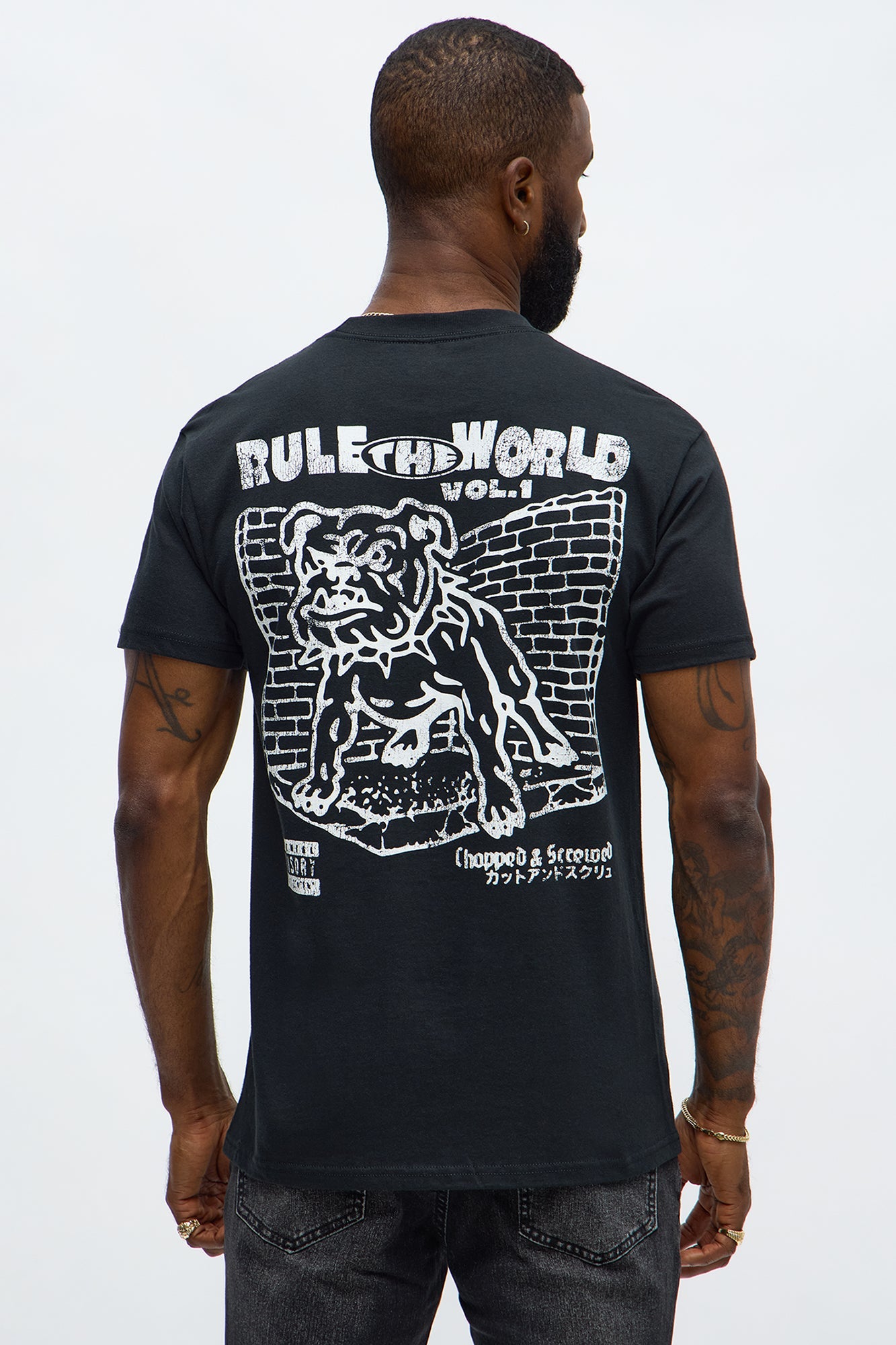 Rule The World Vol 1 Short Sleeve Tee - Black Wash