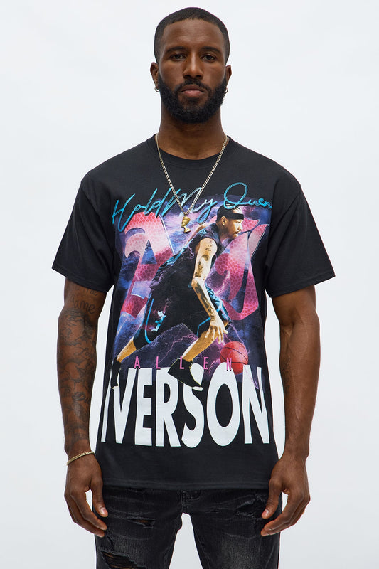 Allen Iverson Hold My Own Oversized Short Sleeve Tee - Black