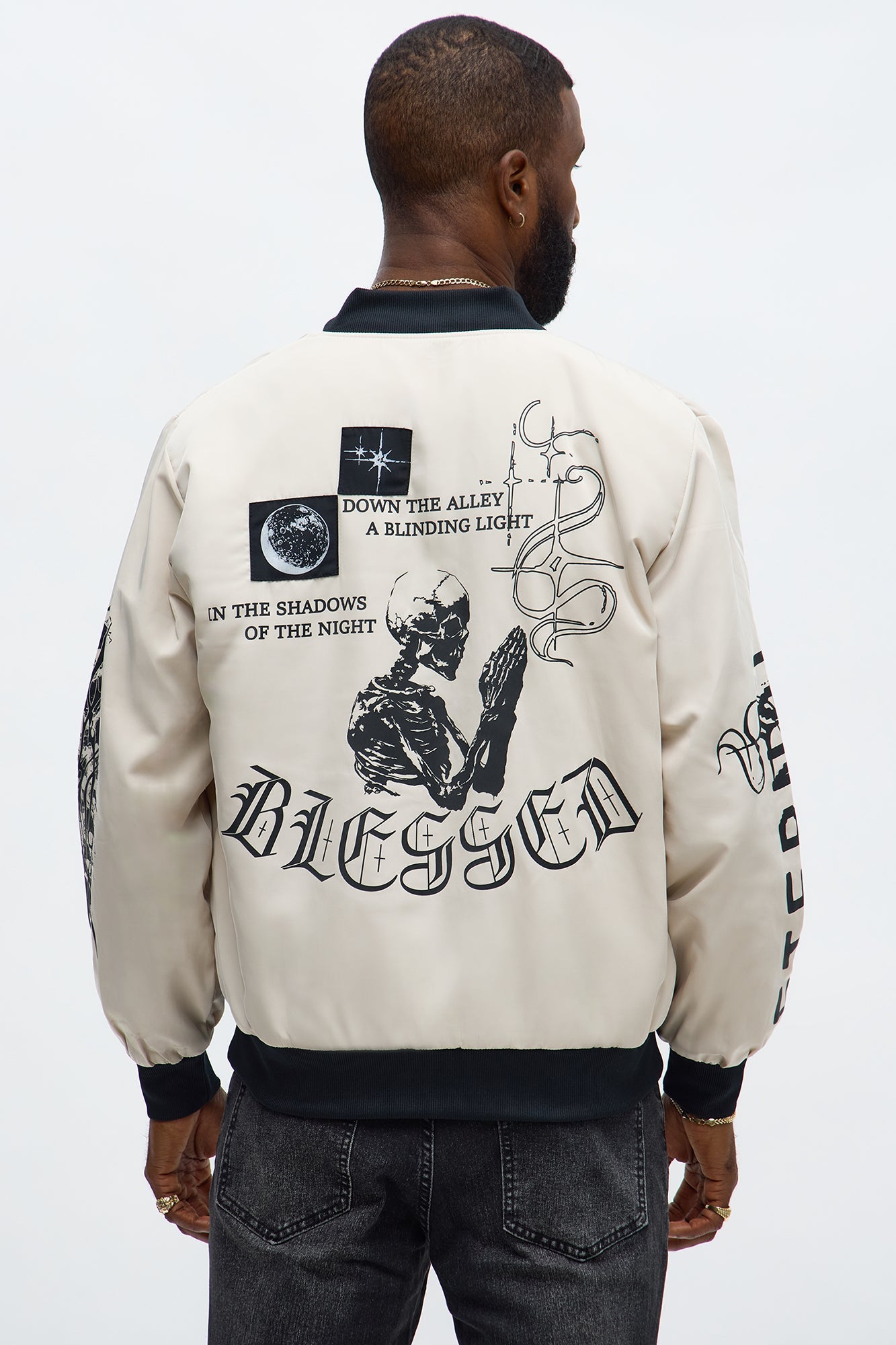 Eternal Blessings Bomber Jacket - Khaki/combo