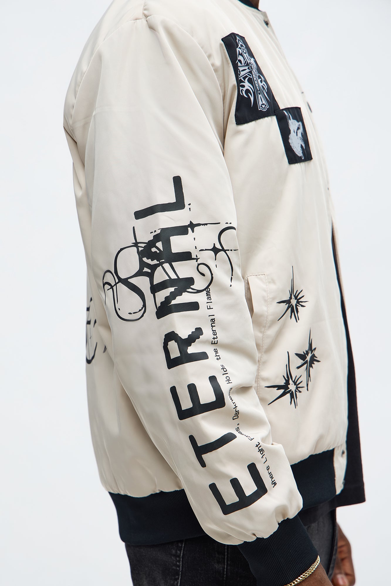 Eternal Blessings Bomber Jacket - Khaki/combo