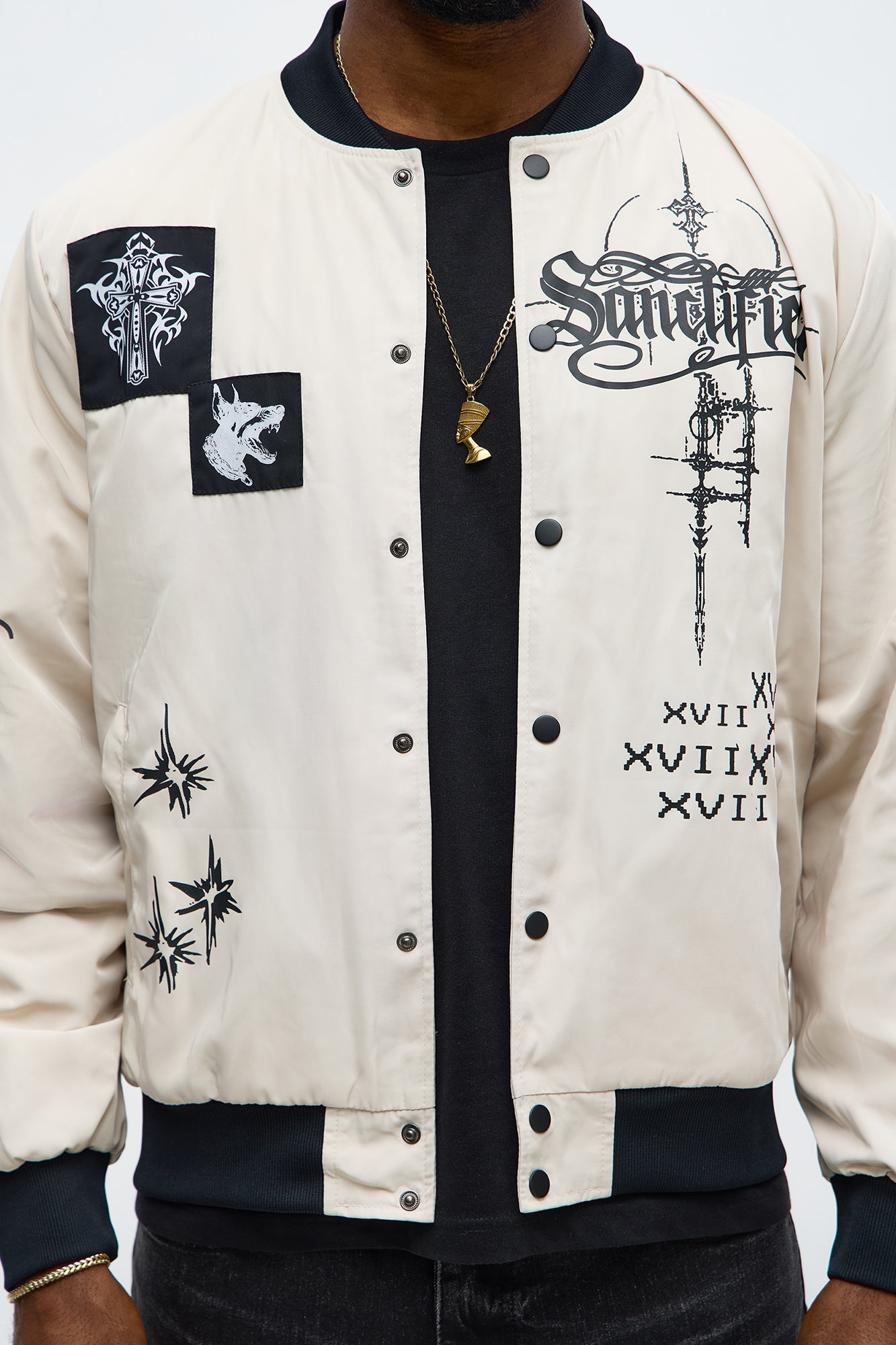 Eternal Blessings Bomber Jacket - Khaki/combo