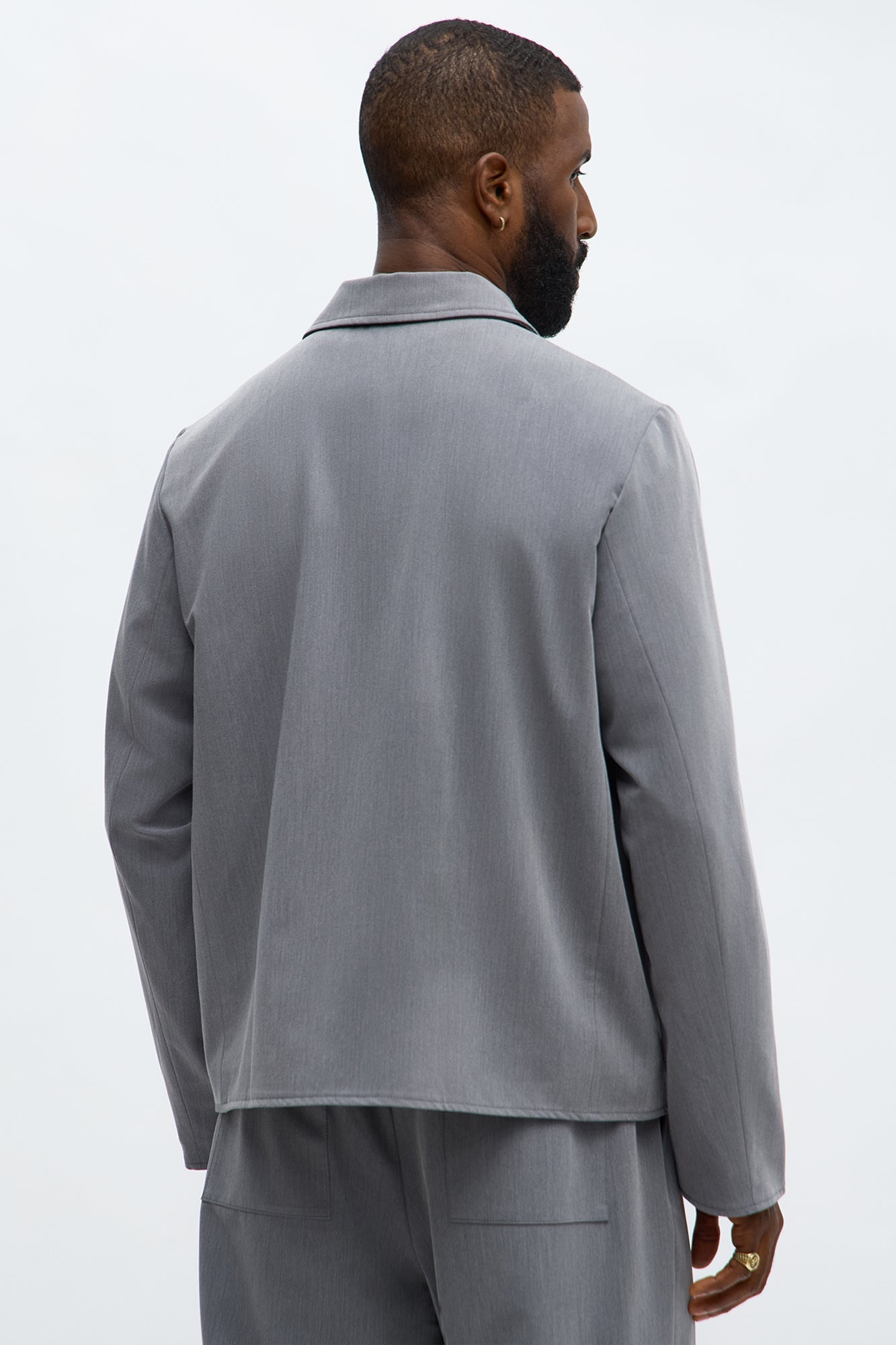 Erod Casual Zip Jacket - Grey