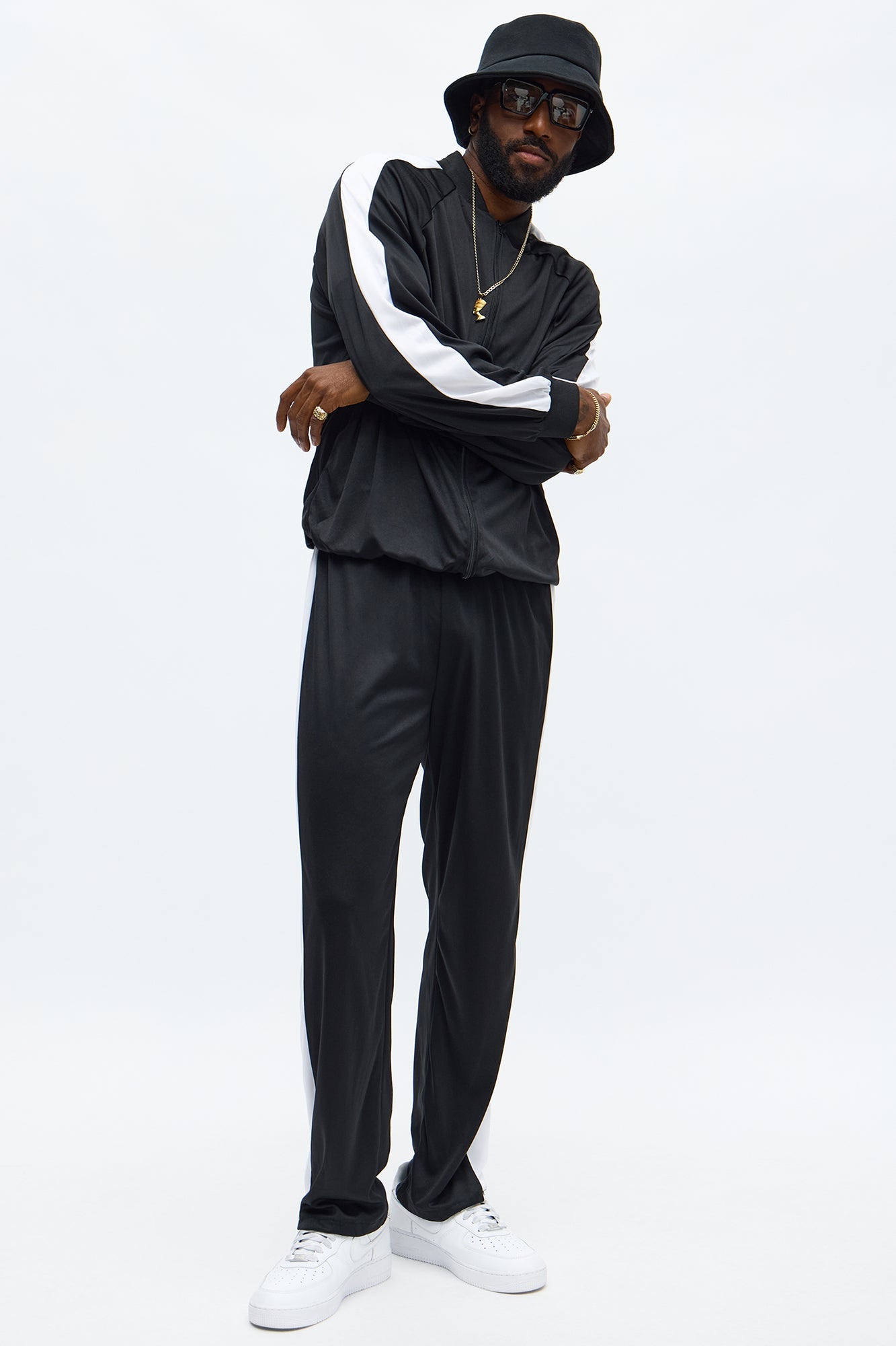 Hip Hop Legend 2 Piece Costume - Black/White