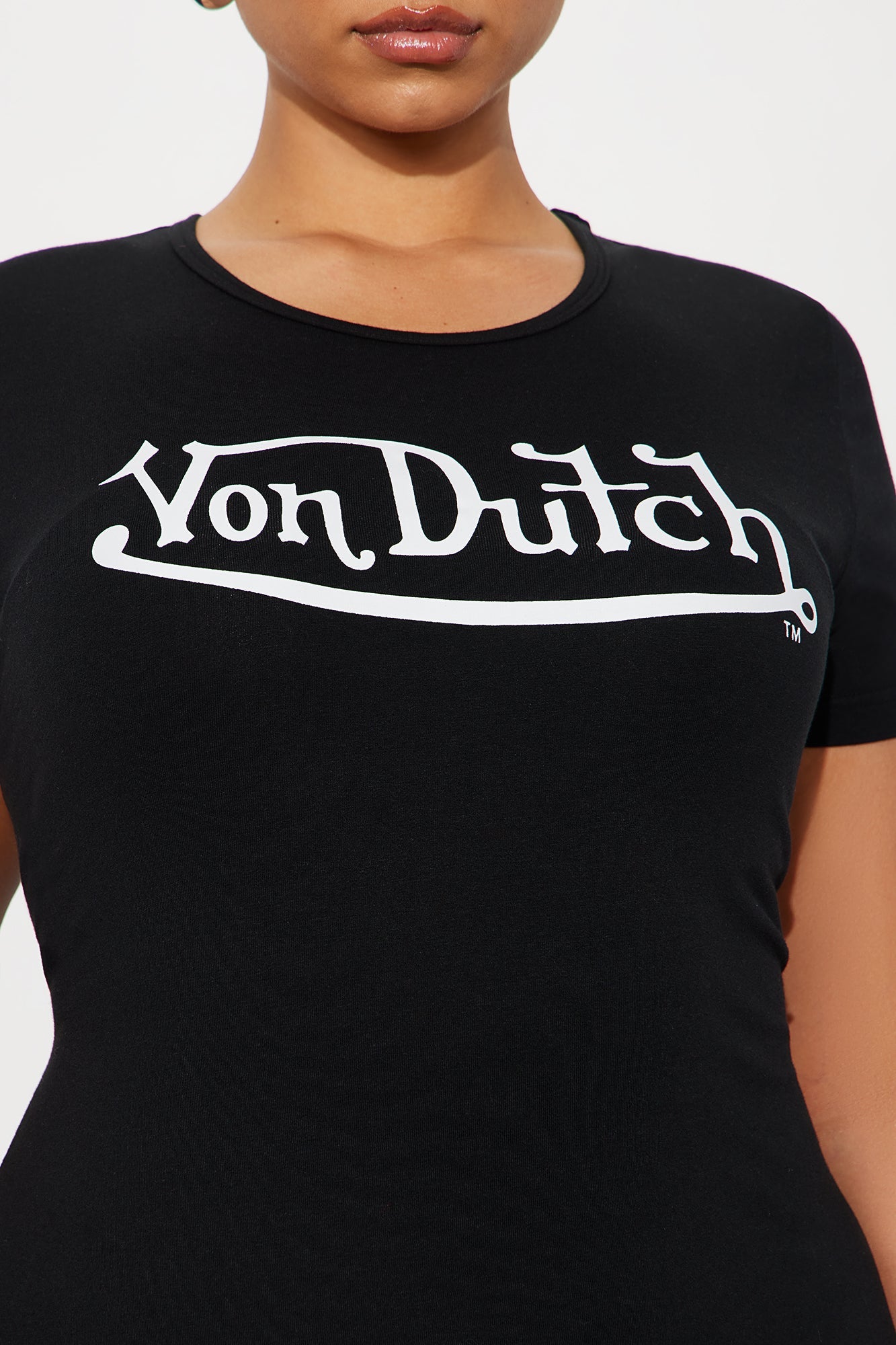 Von Dutch Ringer Tank Mini Dress - Black/White
