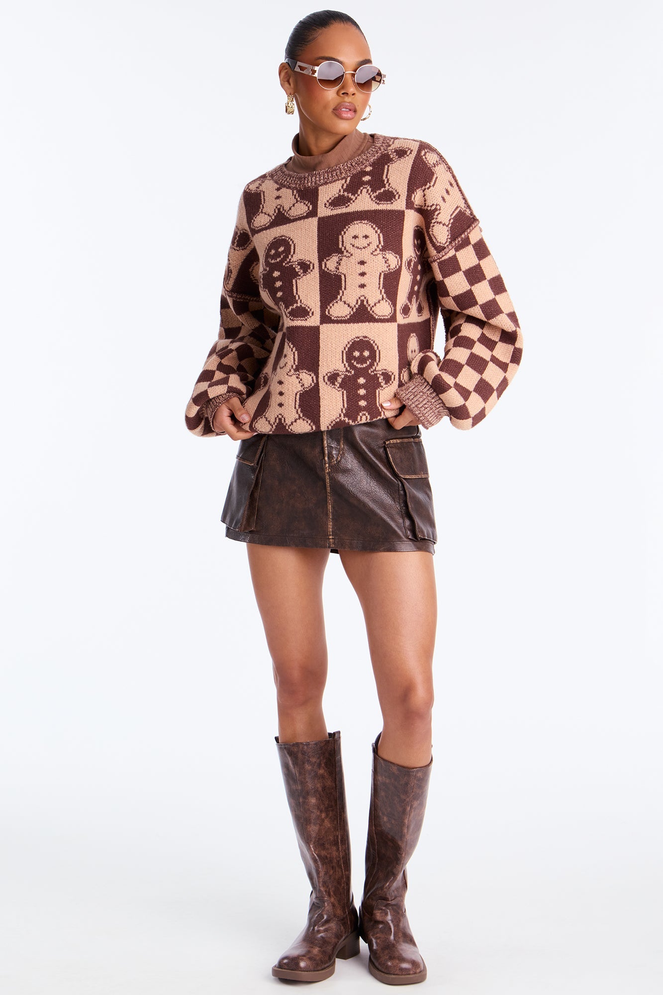 Fresh Out The Oven Gingerbread Sweater - Brown/combo