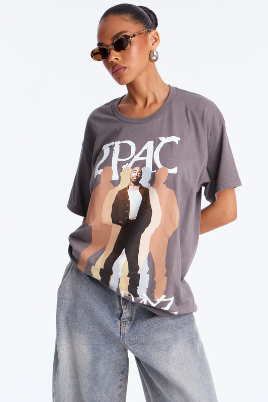 Tupac Better Dayz Tee - Charcoal