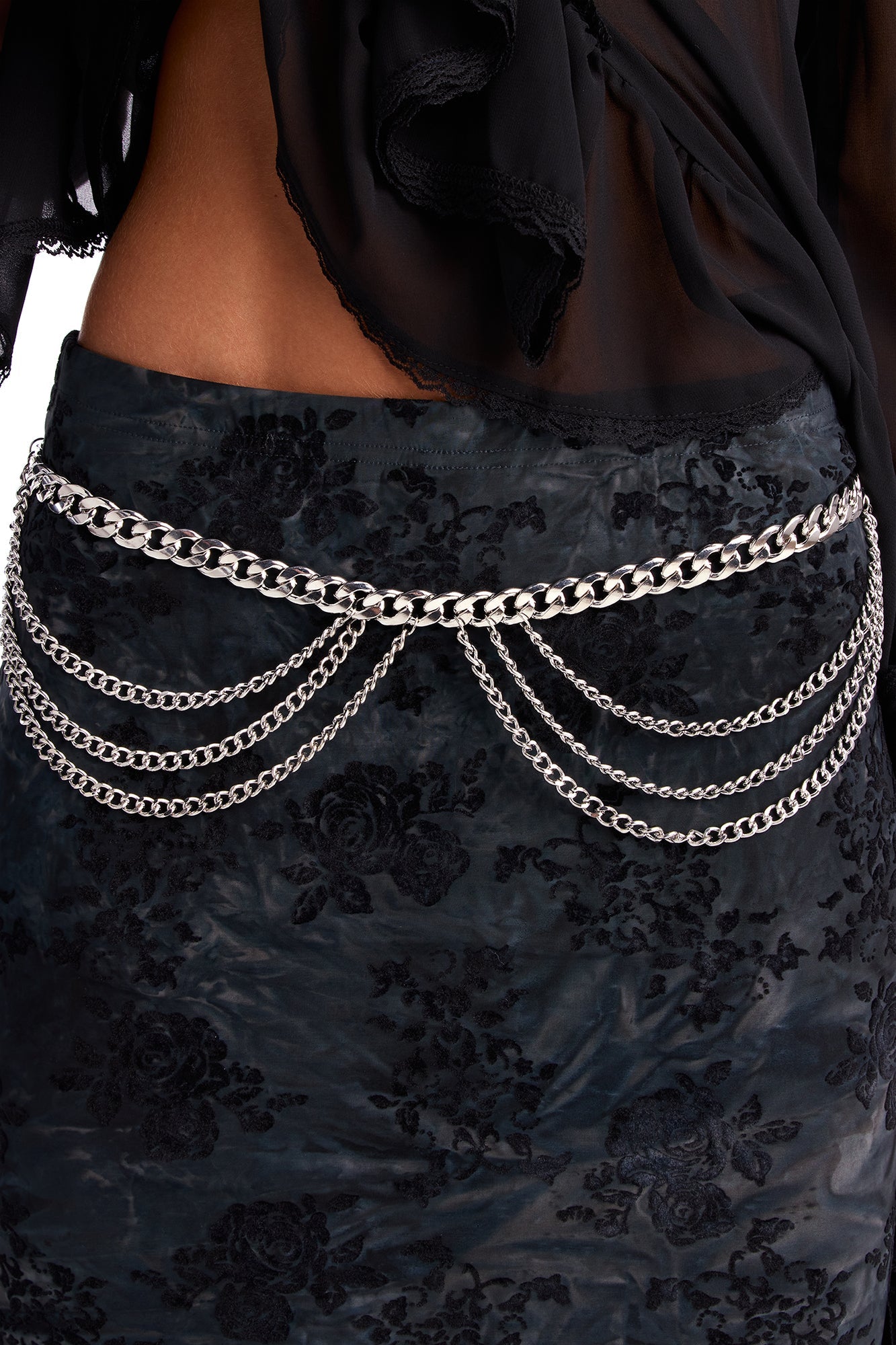 No Drama Queen Chain Belt - Silver