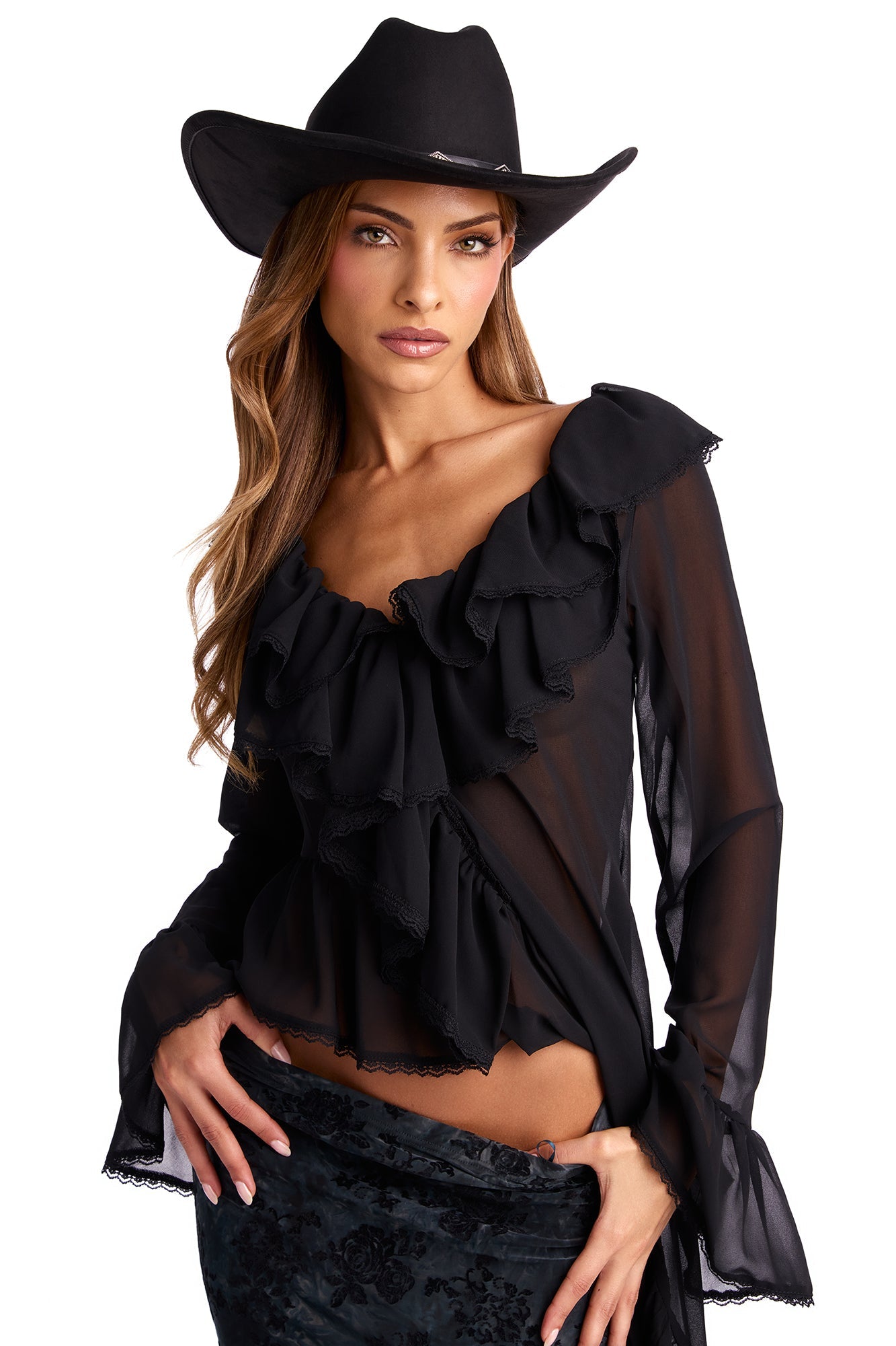 No Going Back Cowboy Hat - Black