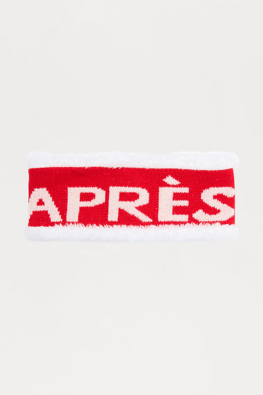 Apres Season Headband - Red/White