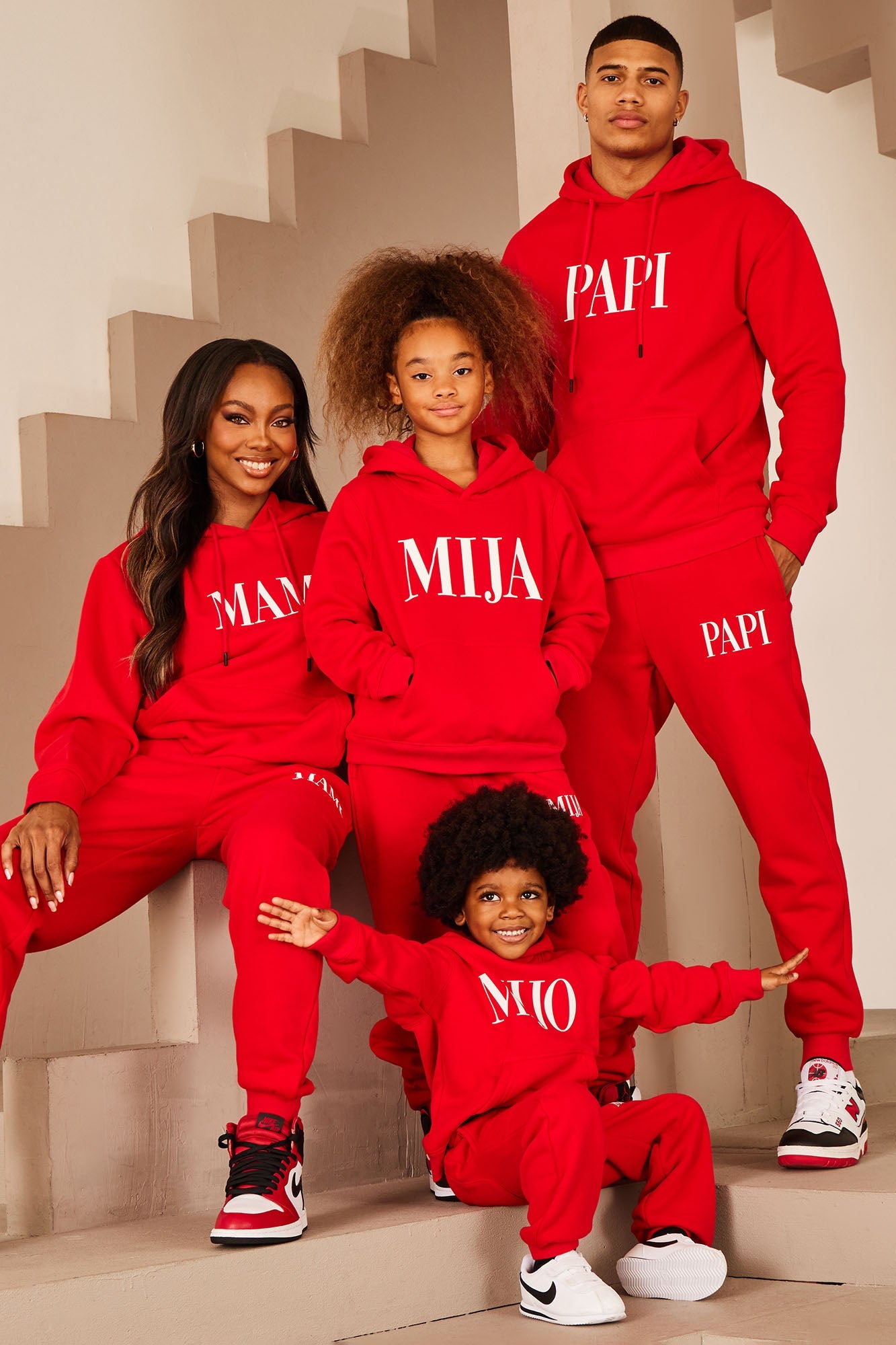 Family Goals Papi Hoodie - Red