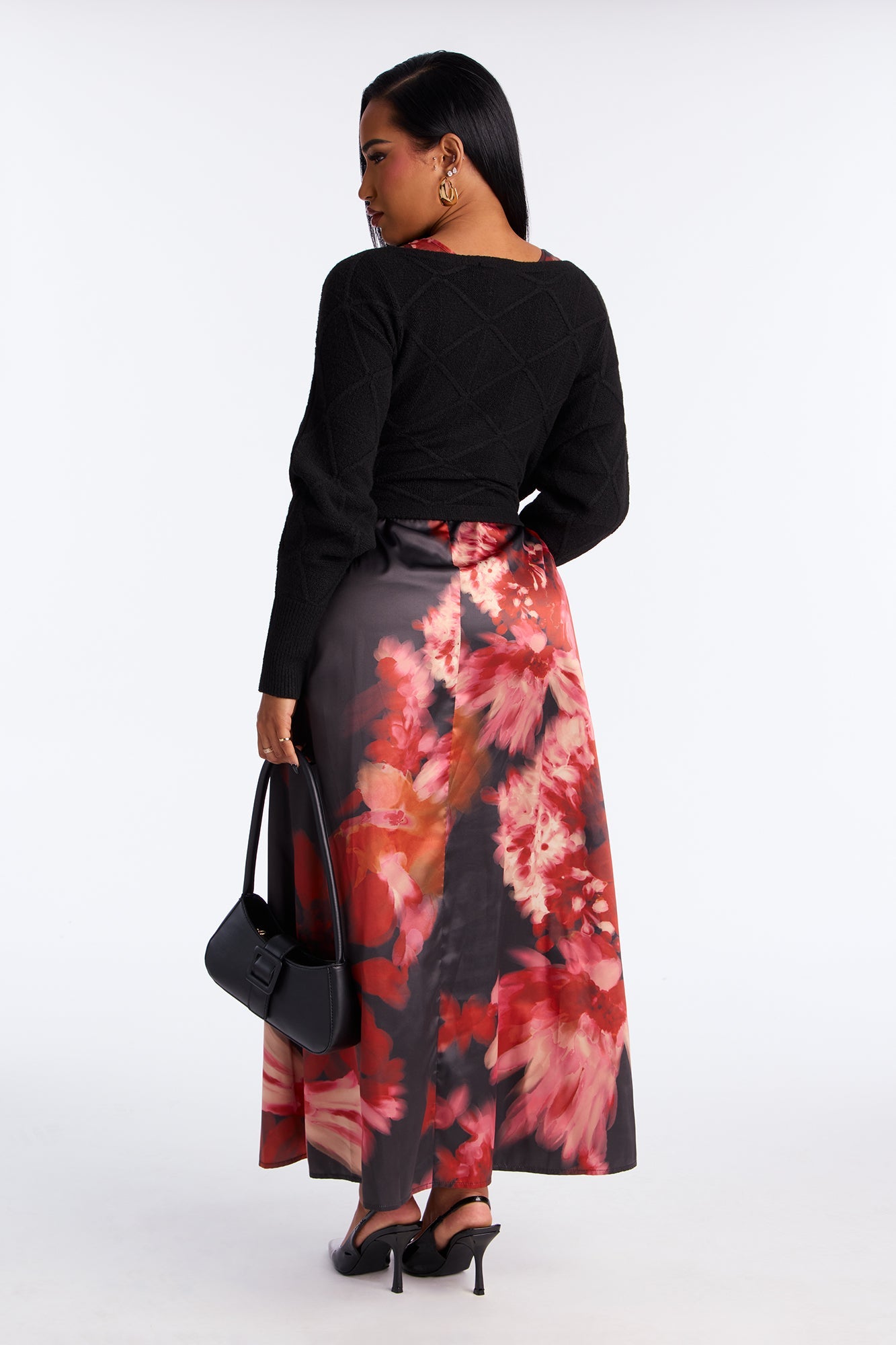 Etta Two Piece Maxi Dress Set - Black/combo