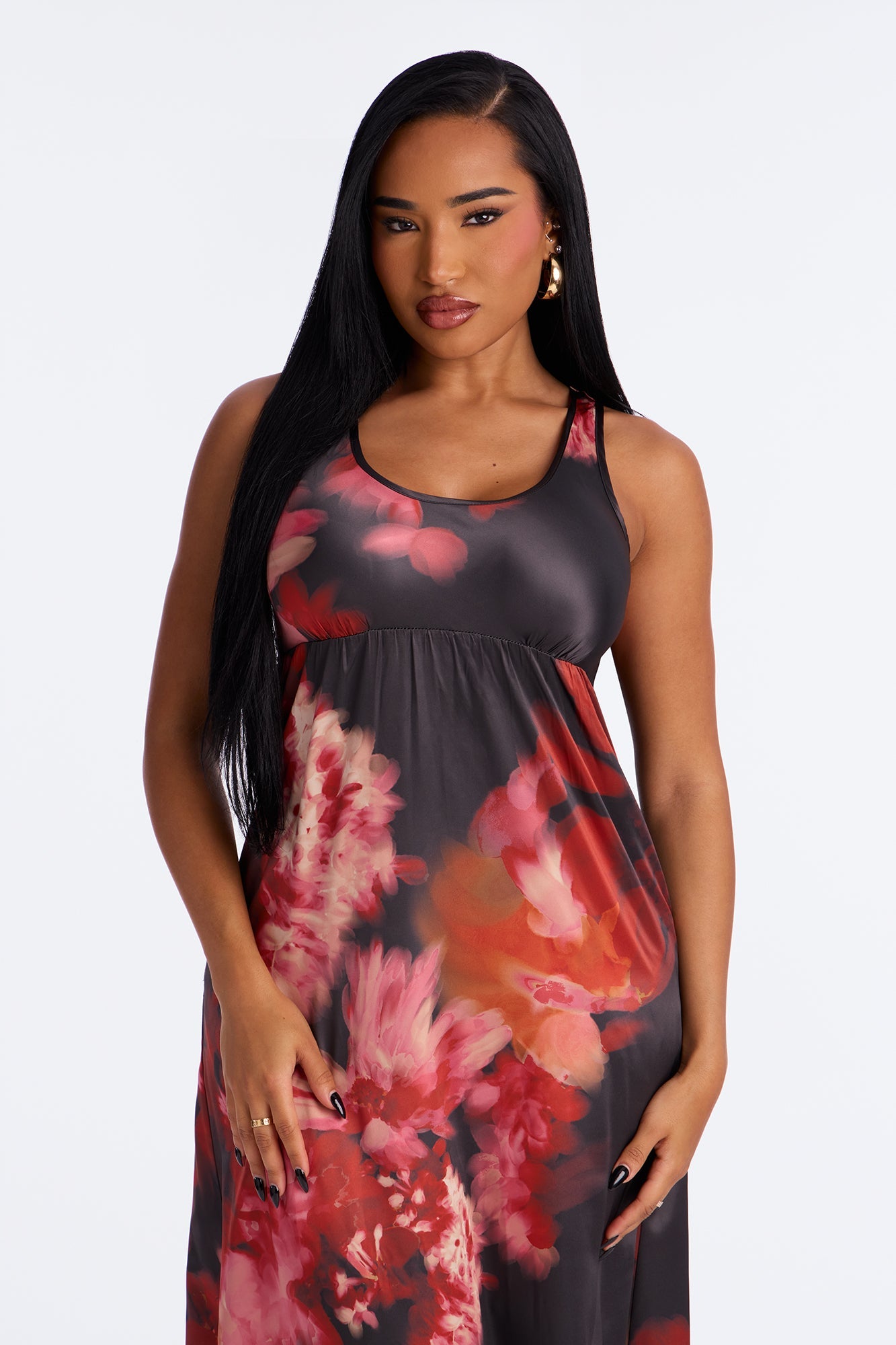 Etta Two Piece Maxi Dress Set - Black/combo