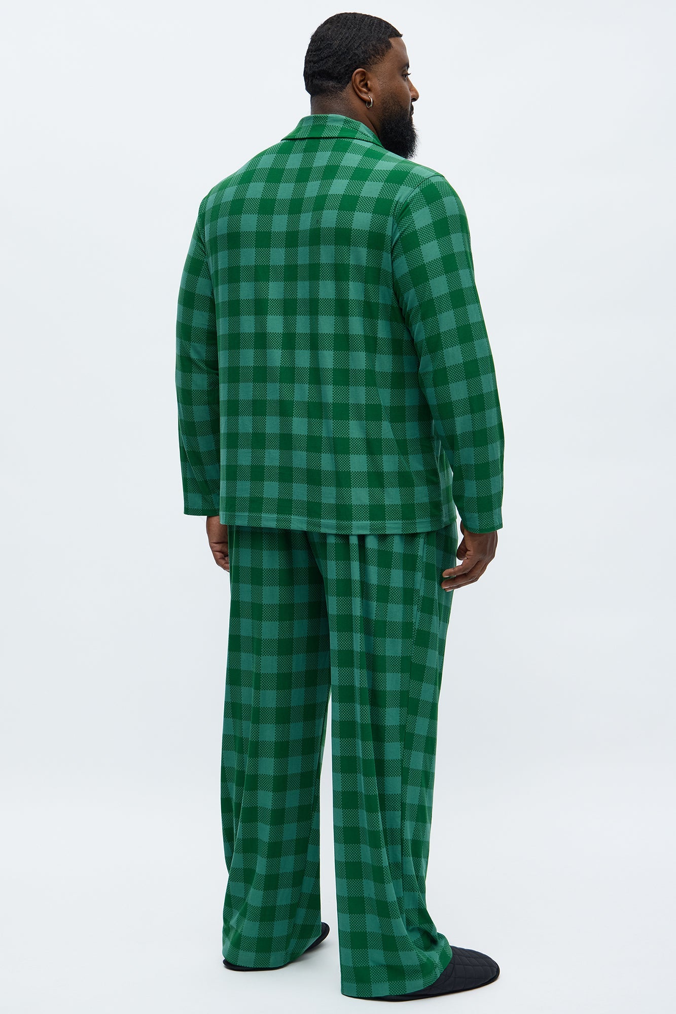 Winter Morning Matching Family Long Sleeve Holiday Lounge Set - Green