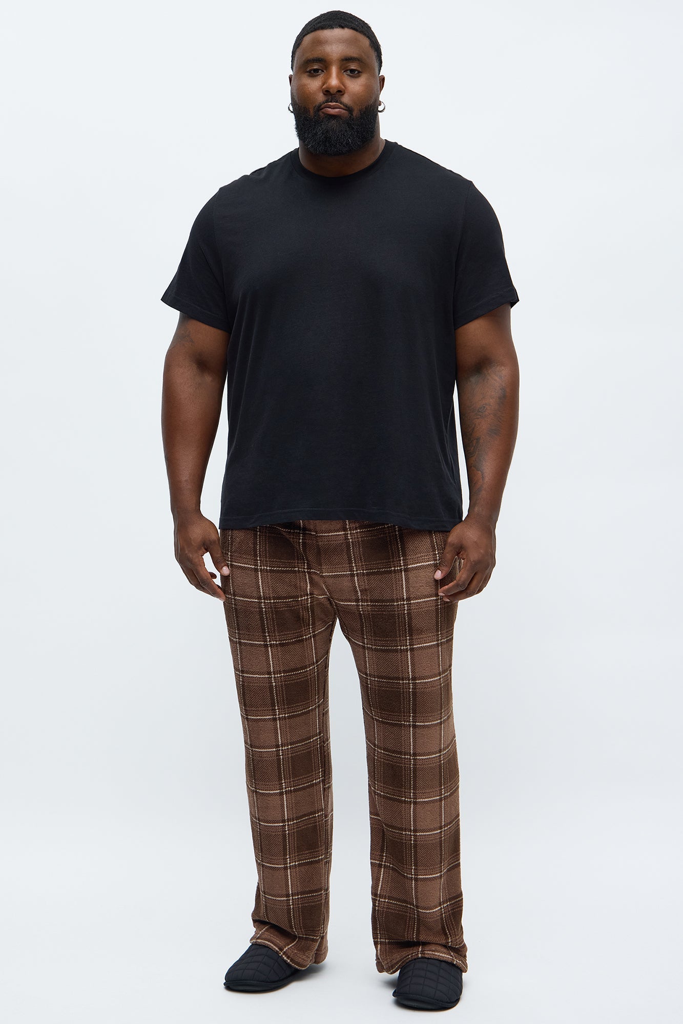 Morning Coffee Plush Lounge Pants - Chocolate