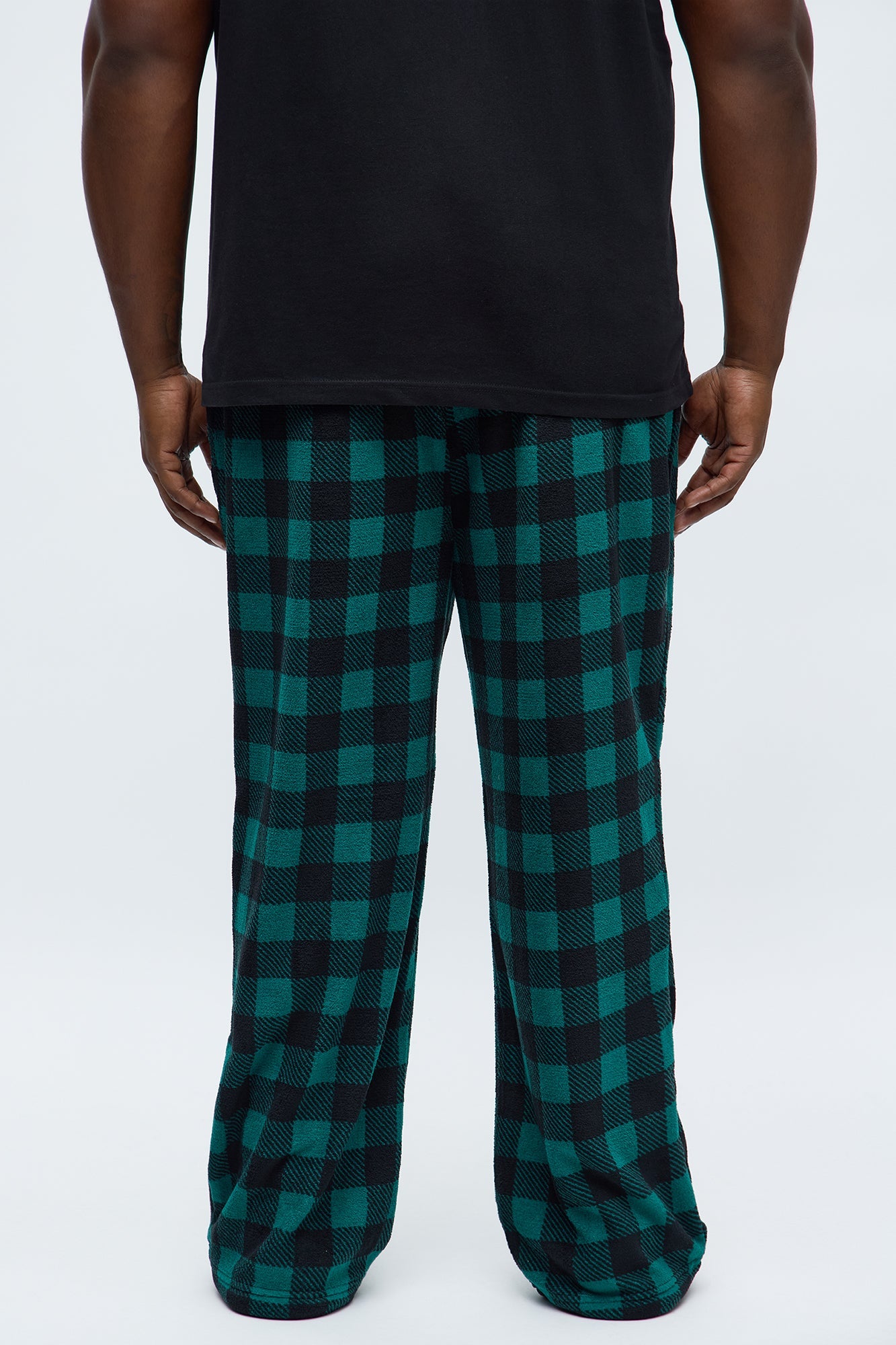 Always Cozy Holiday Lounge Pants - Black/Green