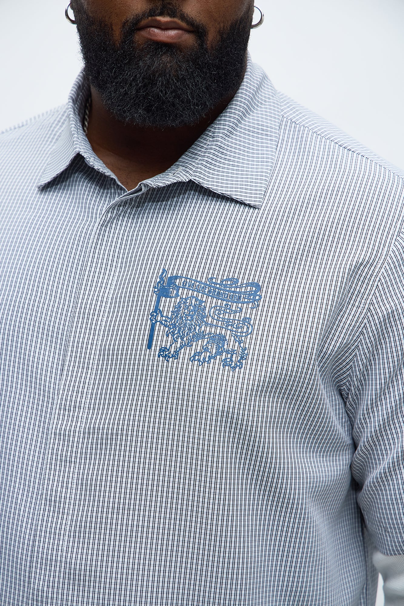 Thermal Creative Studios Button Up Shirt - Blue/combo