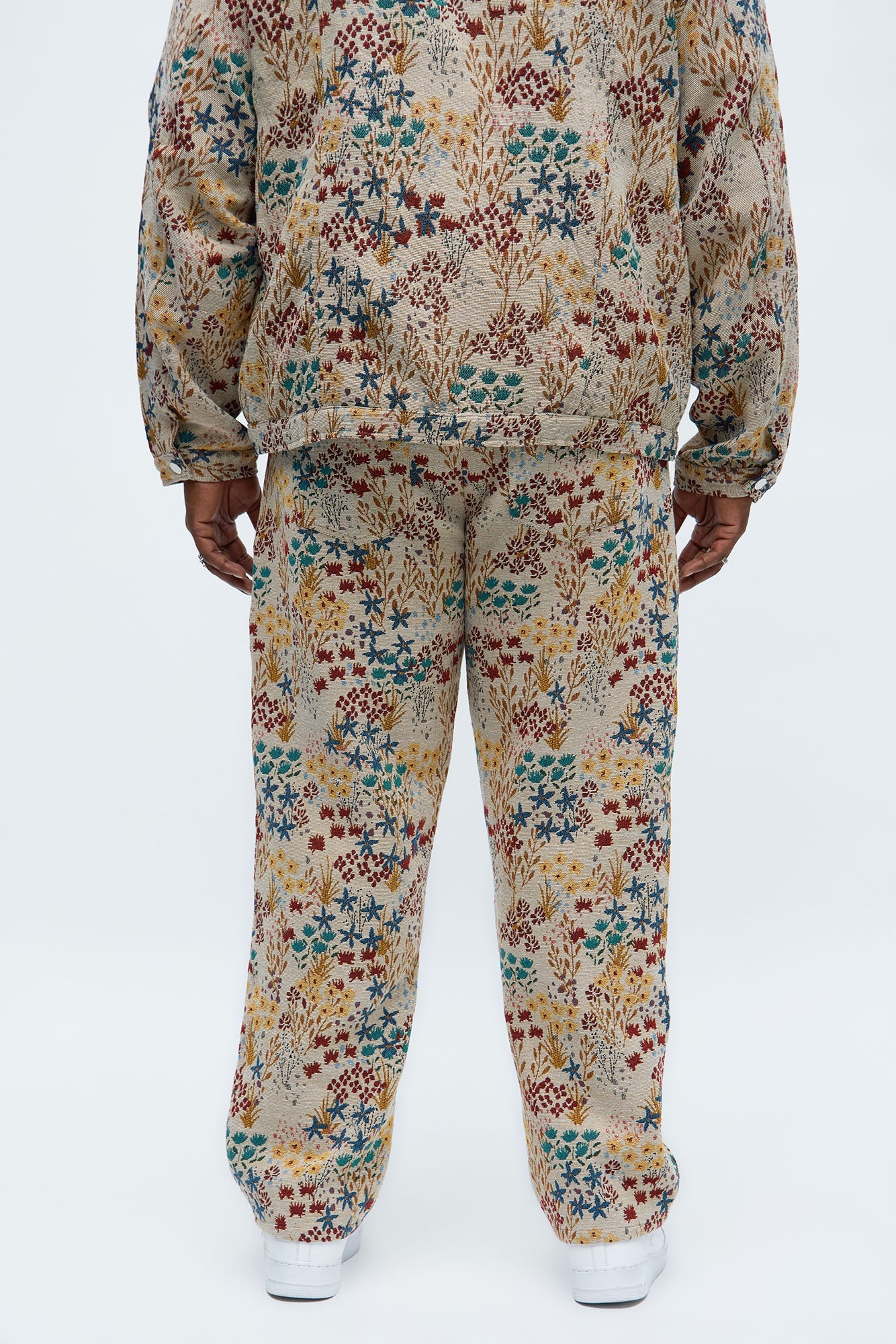 Straight Garden Tapestry Carpenter Pant - Tan/Multi