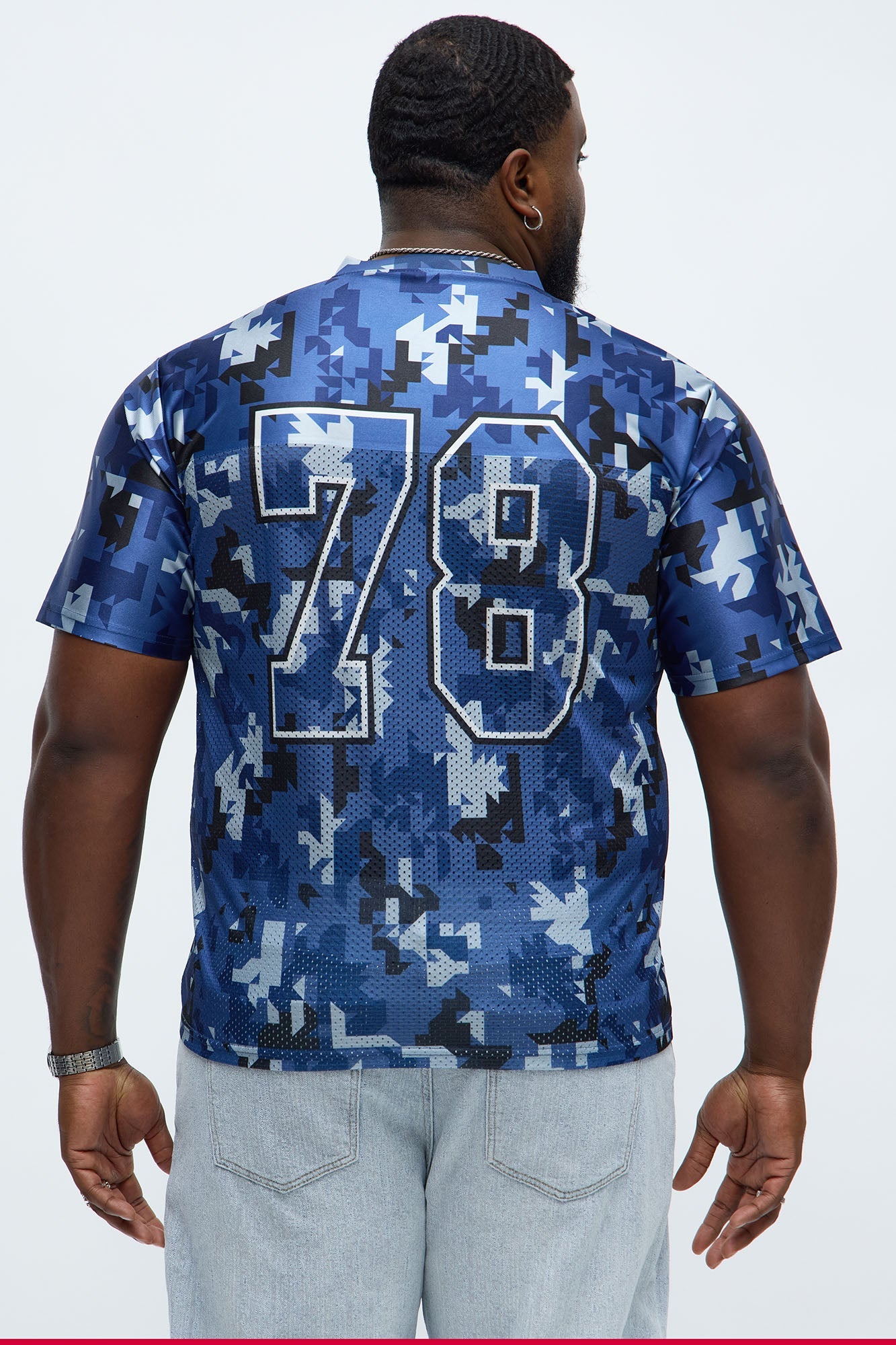 Camaro Combat Print Mesh Jersey - Blue/combo