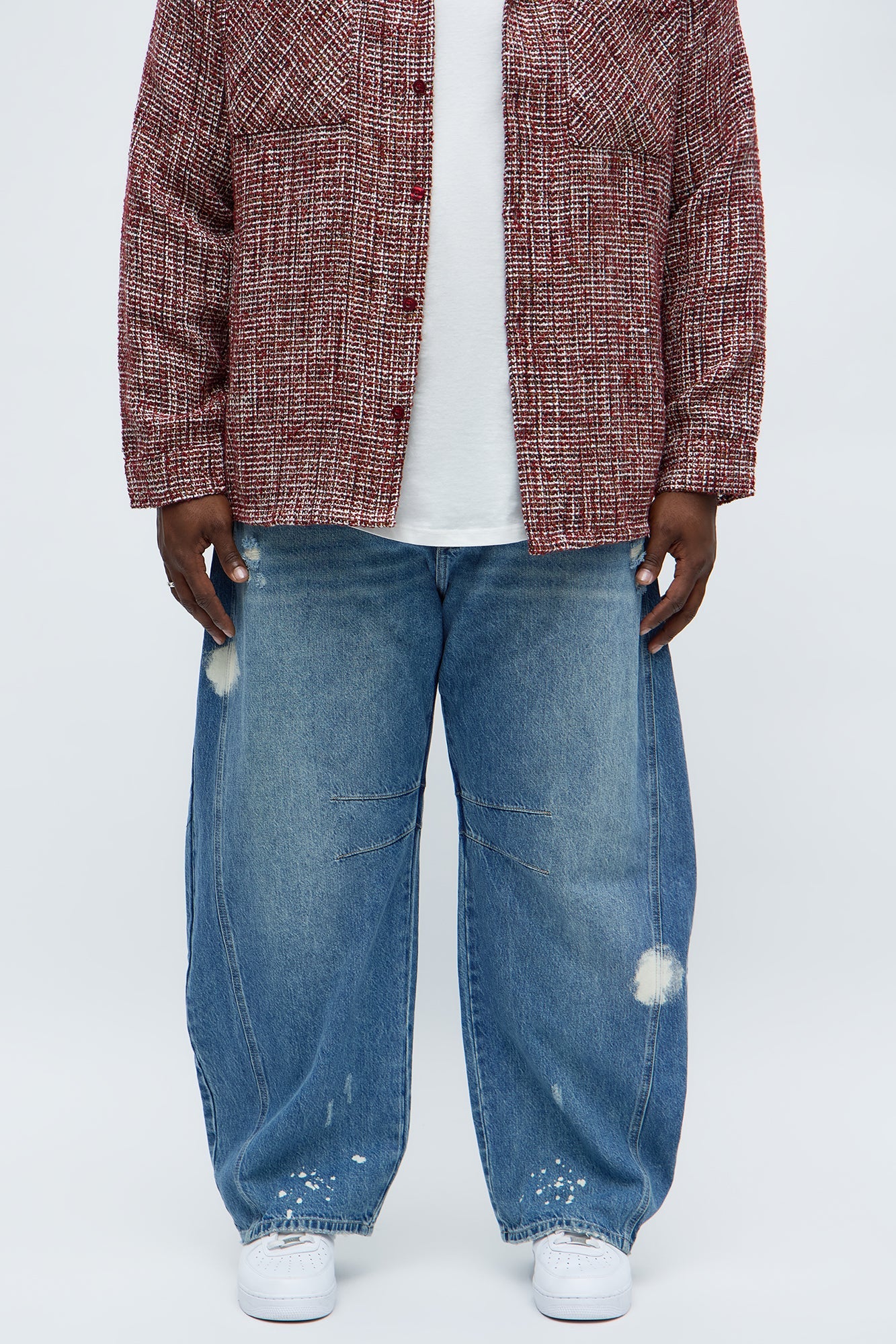 Barrel Get The Feeling Distressed Jeans - Medium Wash