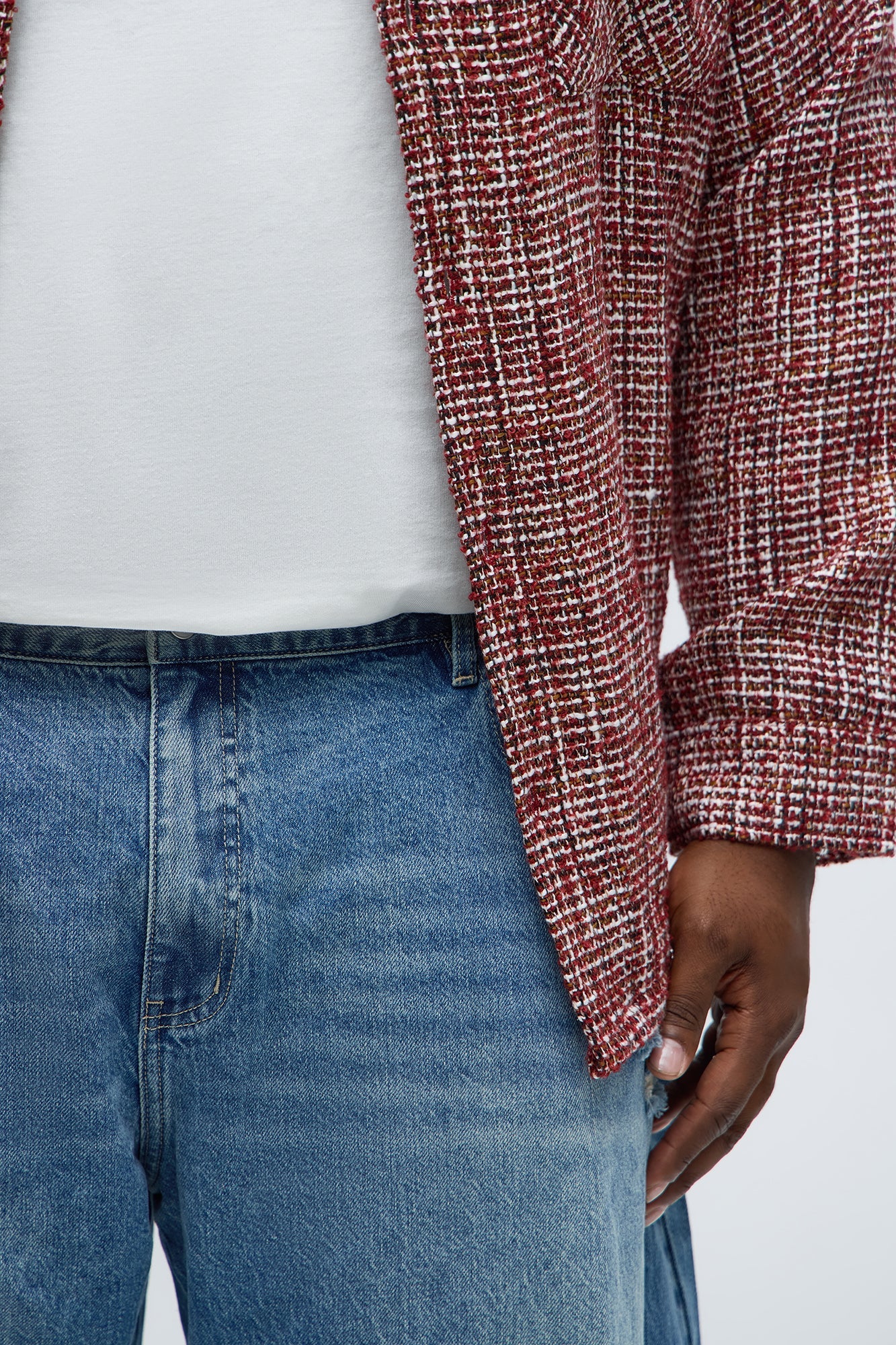 Barrel Get The Feeling Distressed Jeans - Medium Wash