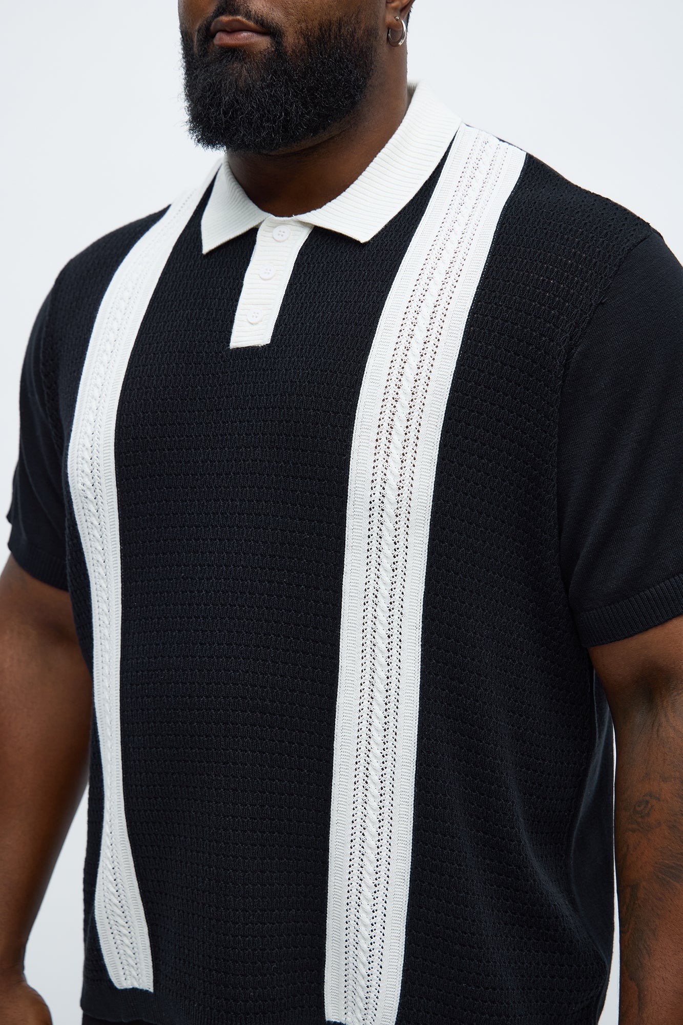 The Abundance Polo - Black/White