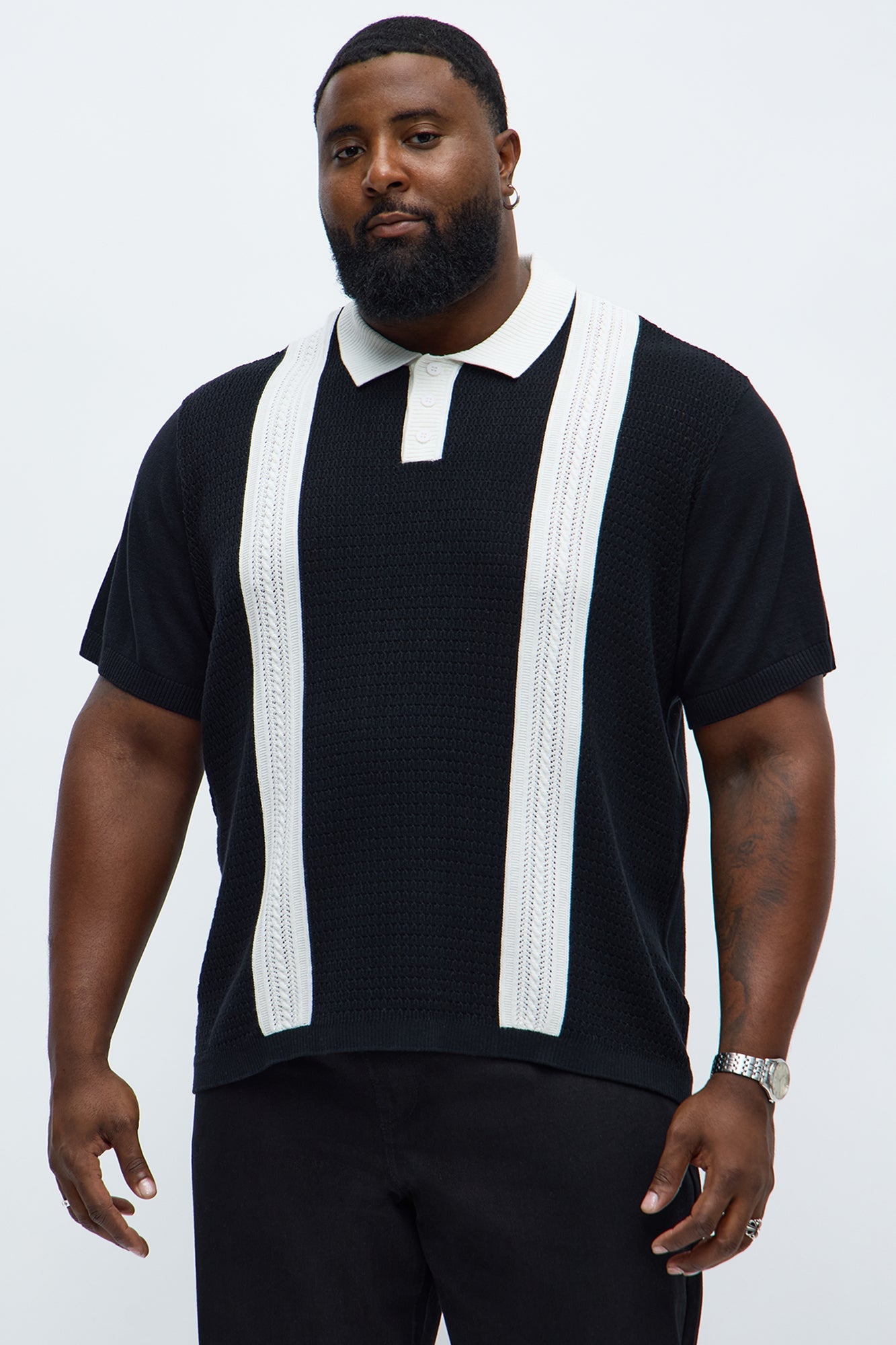 The Abundance Polo - Black/White