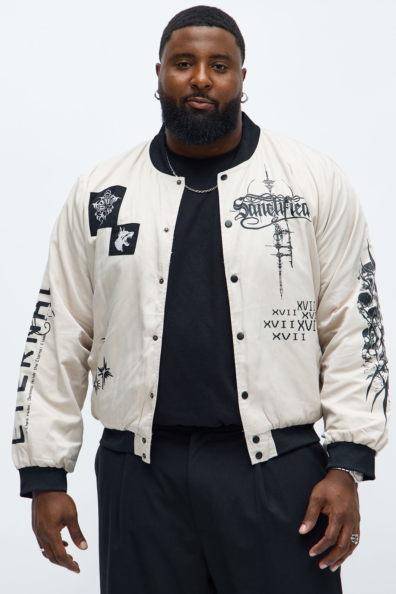 Eternal Blessings Bomber Jacket - Khaki/combo