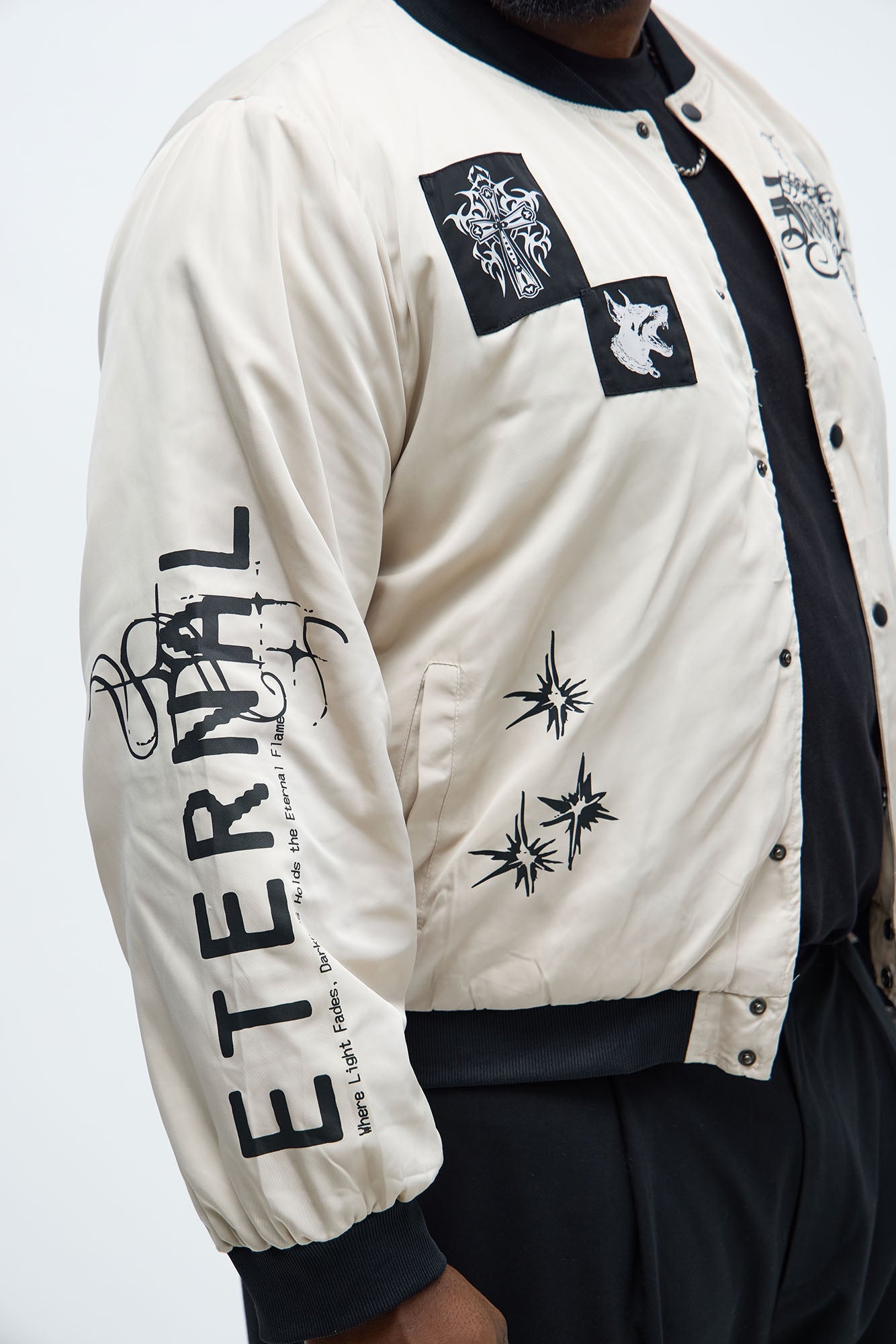 Eternal Blessings Bomber Jacket - Khaki/combo