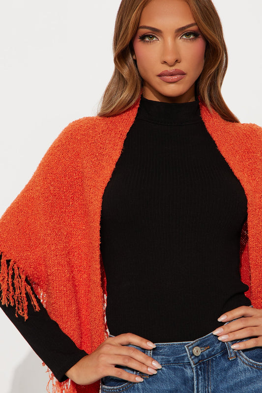 Fall Sunsets Triangle Scarf - Orange