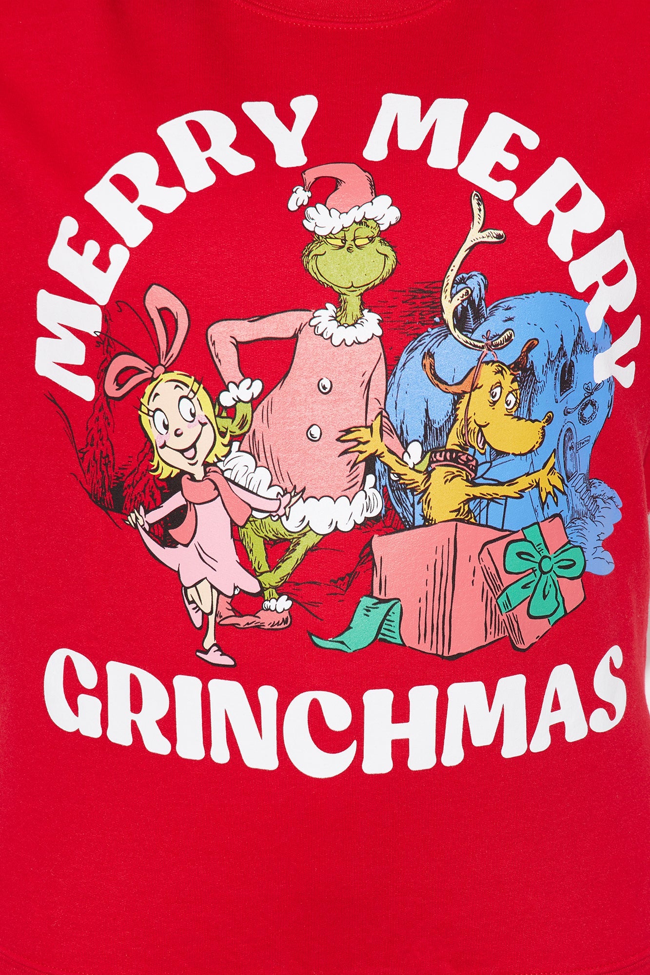 The Grinch Merry Merry Christmas Sweatshirt - Red