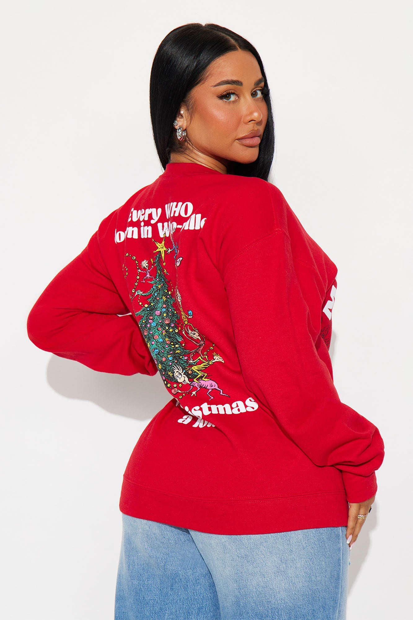 The Grinch Merry Merry Christmas Sweatshirt - Red