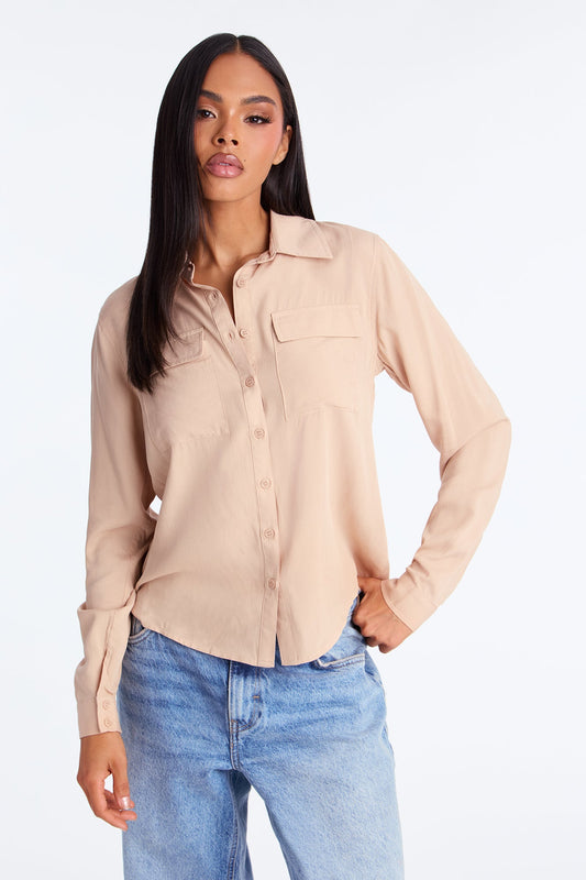 You Better Work Shirt II - Taupe