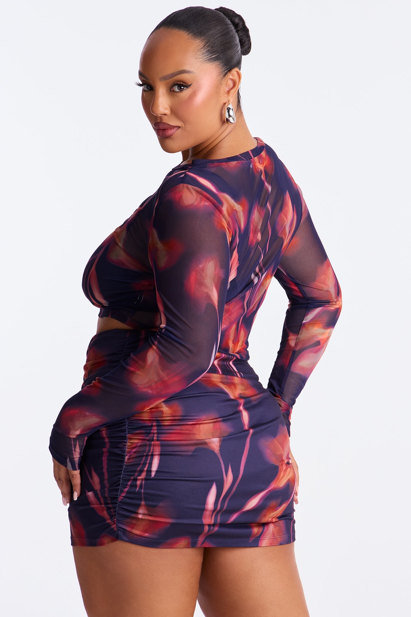 Let Me Find Out Mesh Skirt Set - Multi Color