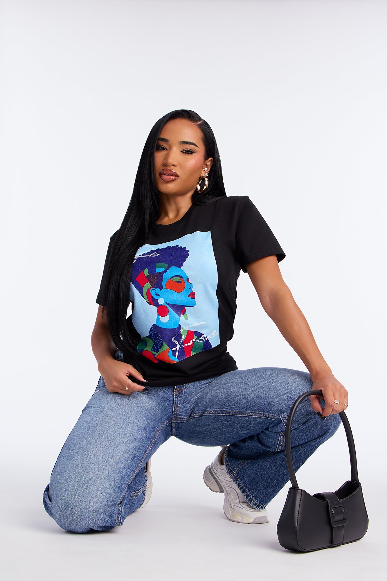 Love & Freedom Tee - Black