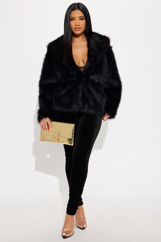 Della Velvet Ruched Mid Rise Legging - Black