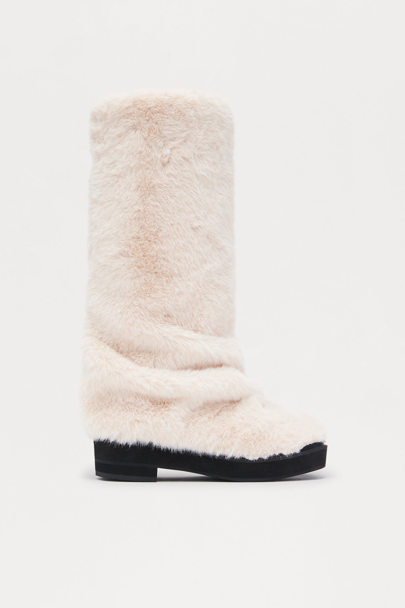 Burley Faux Fur Boots - Beige