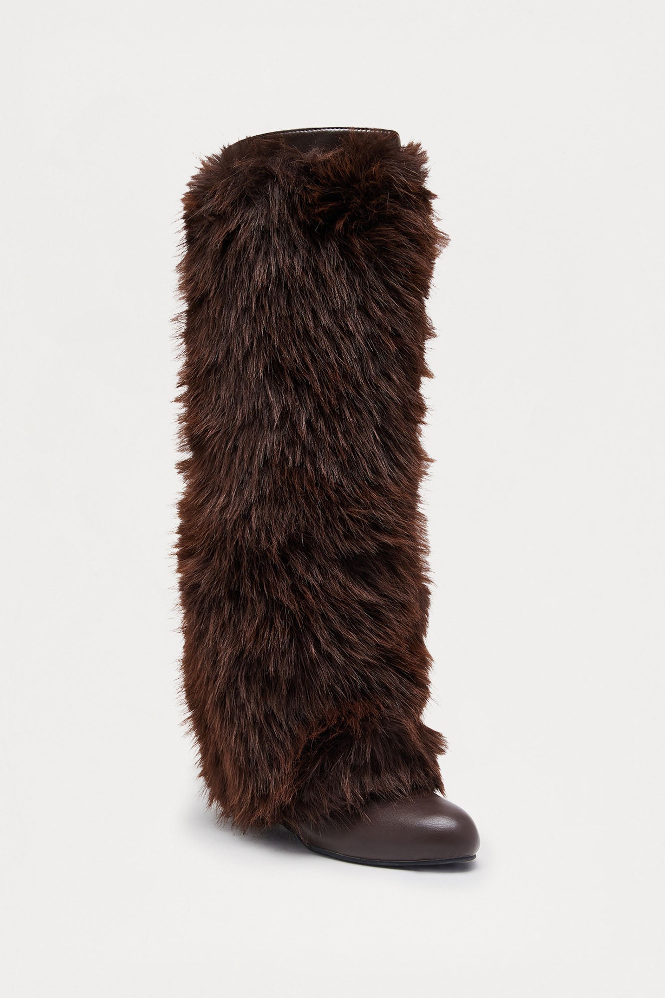 Vancouver Faux Fur Boots - Chocolate