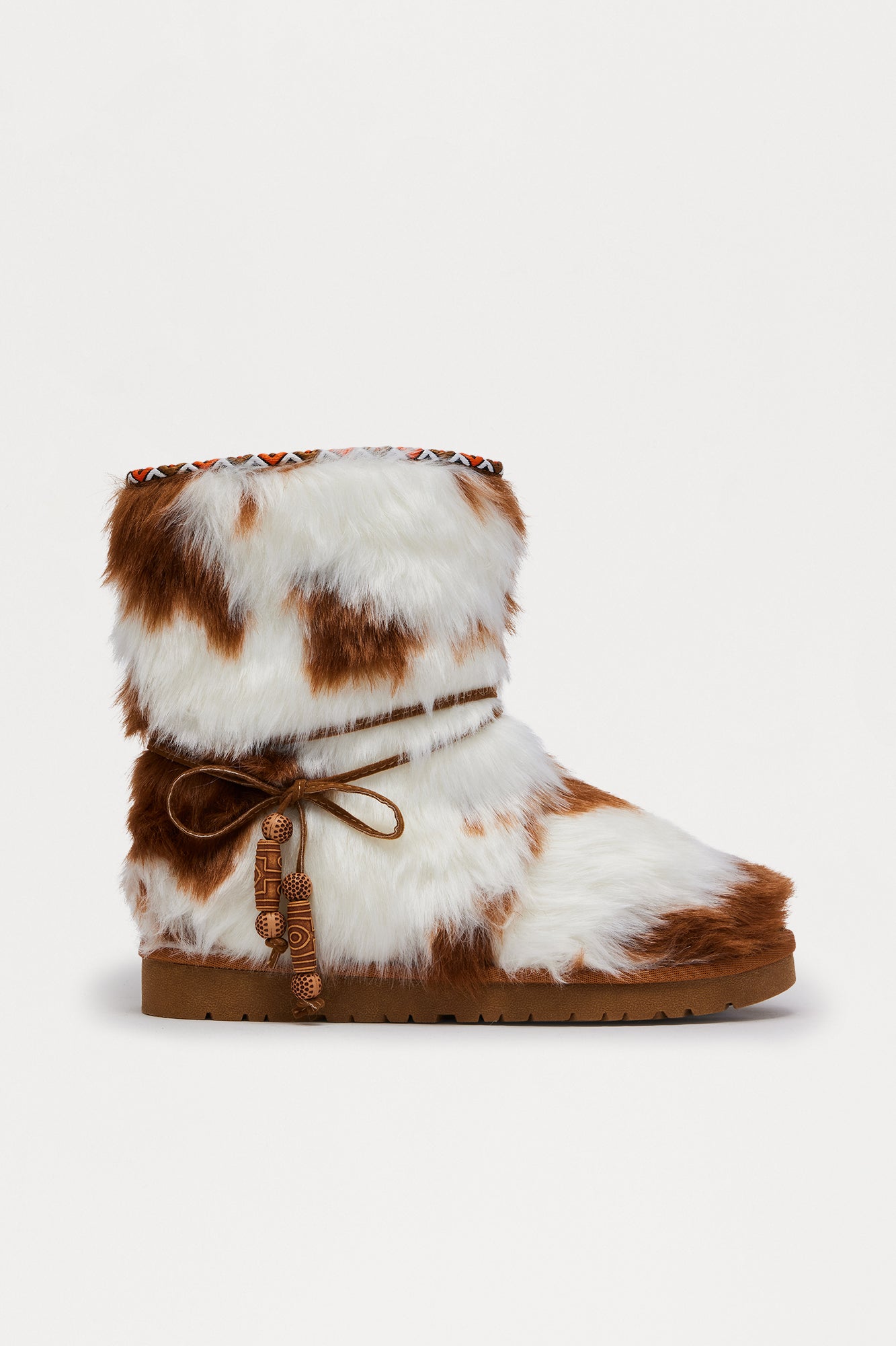 Calgary Faux Fur Booties - Multi Color