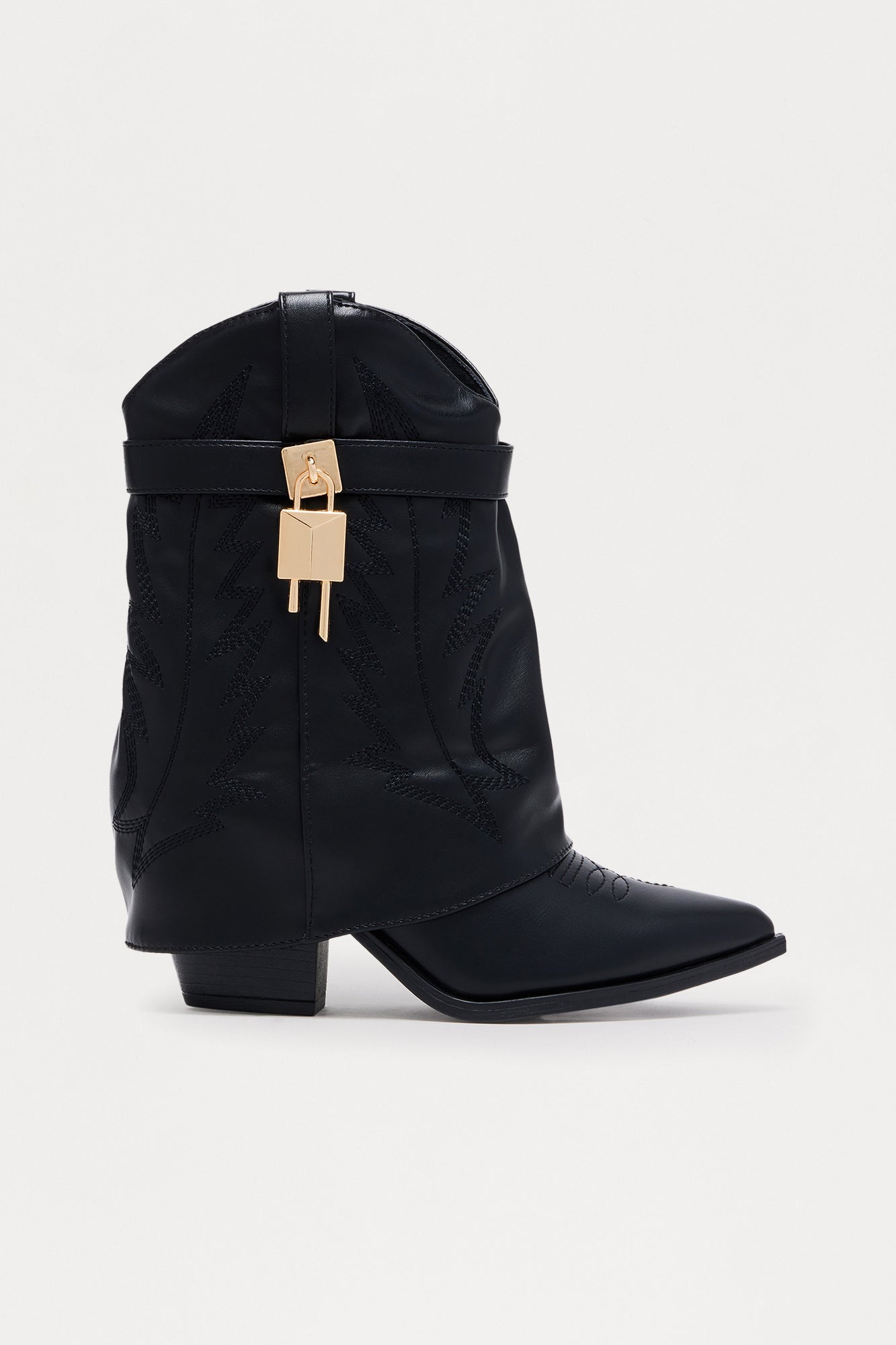 Knightley Hardware Overlay Boots - Black
