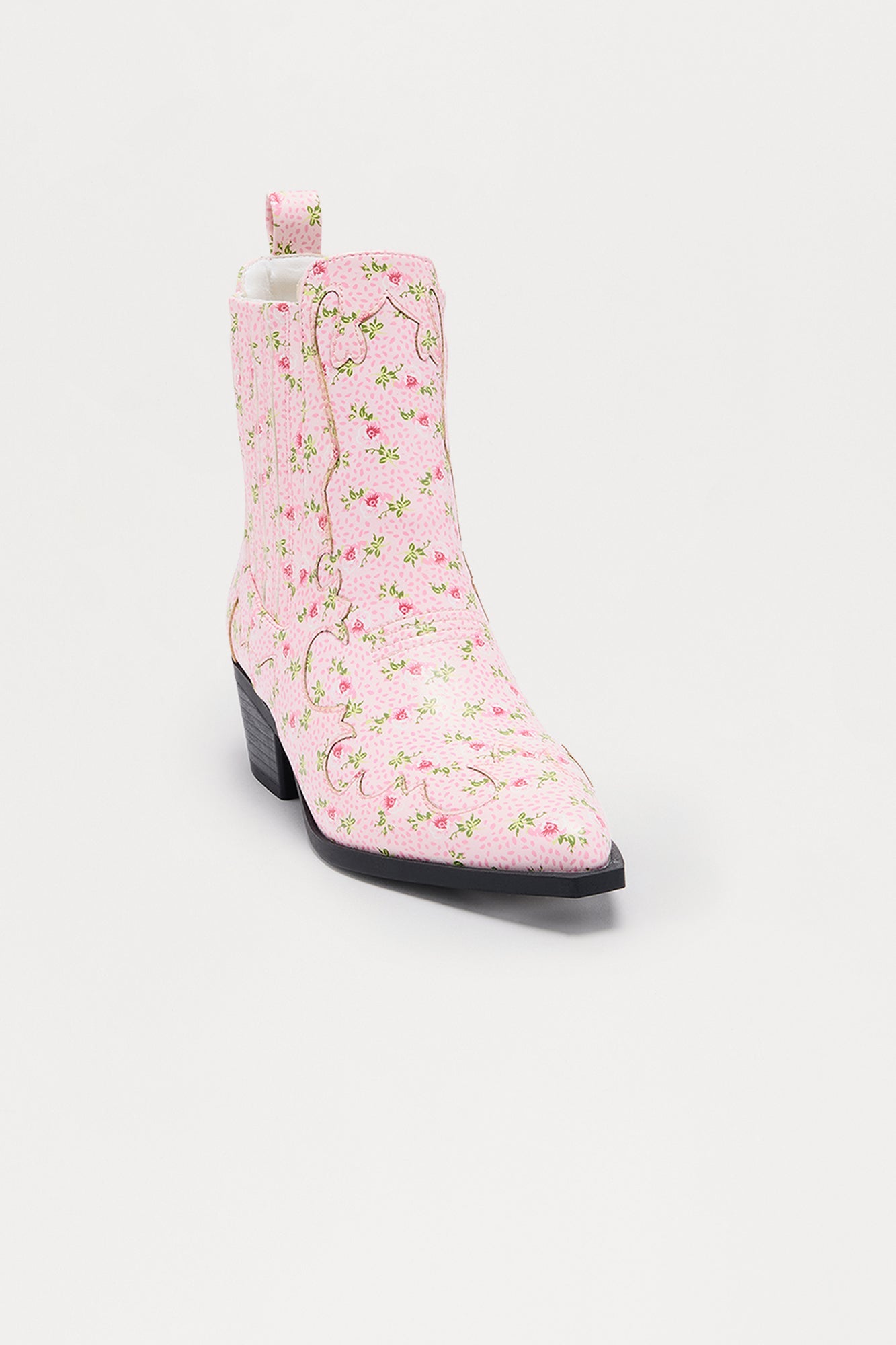 Charity Floral Booties - Pink