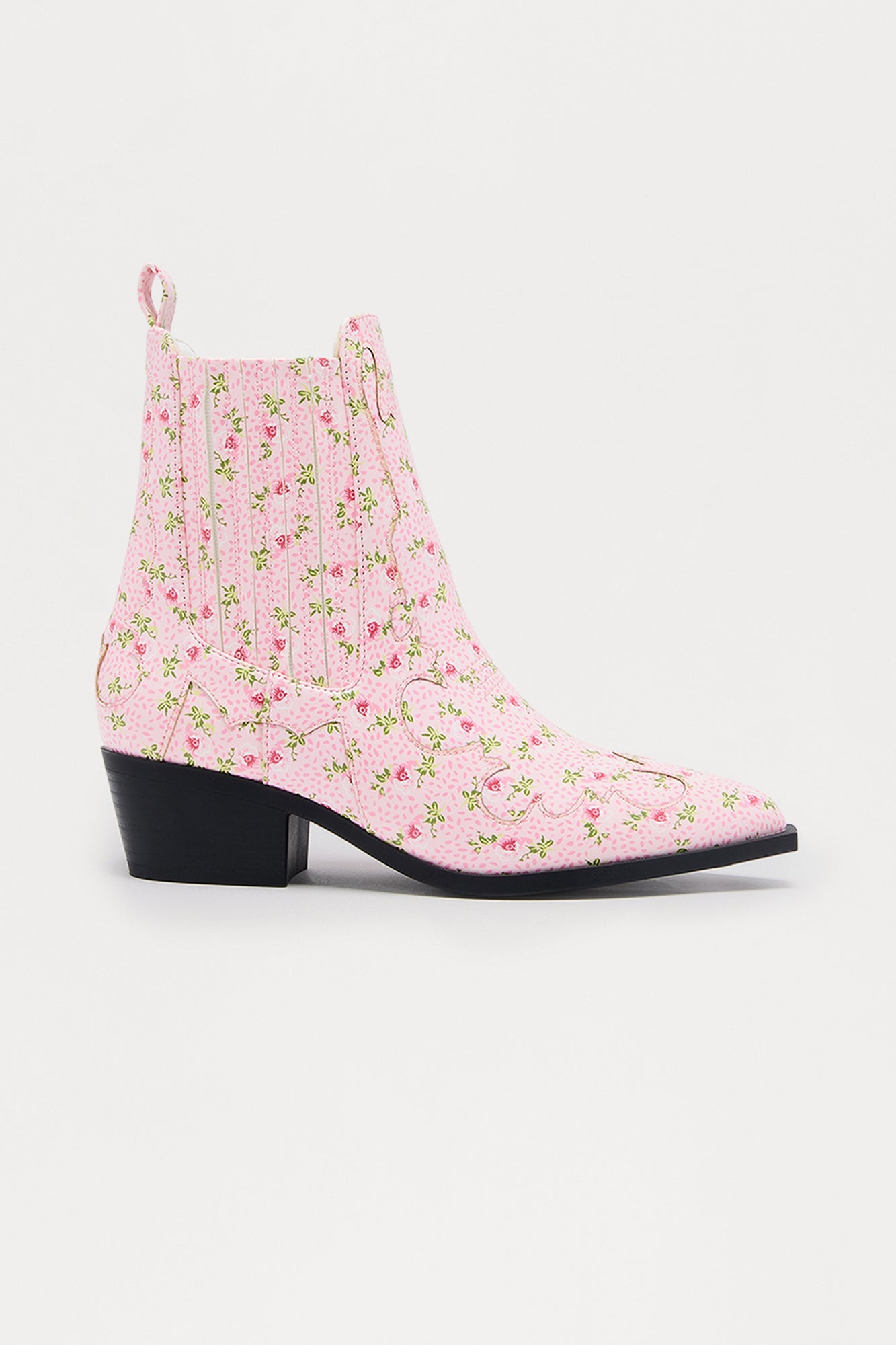 Charity Floral Booties - Pink