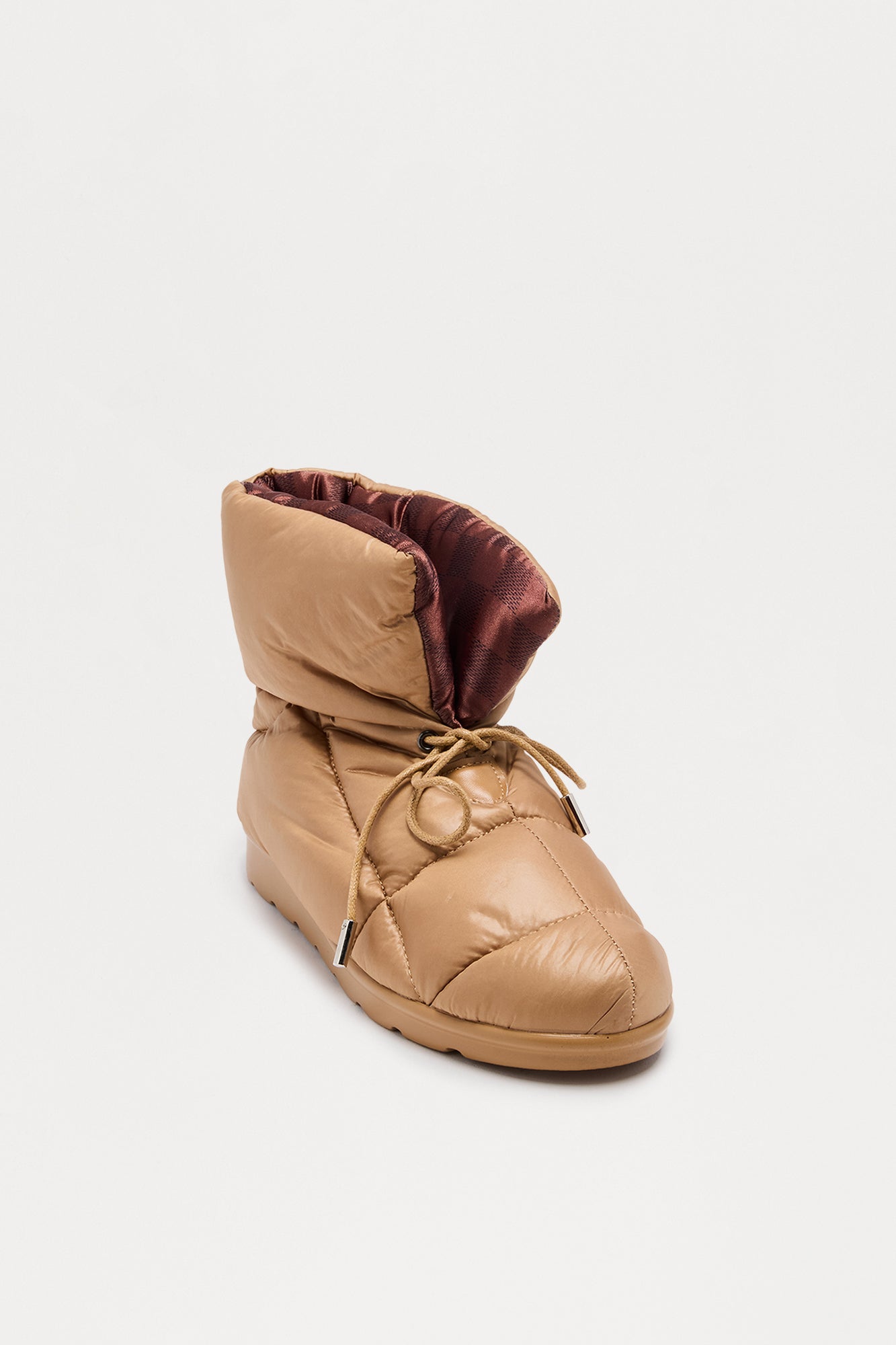 Puffy Snow Booties - Nude