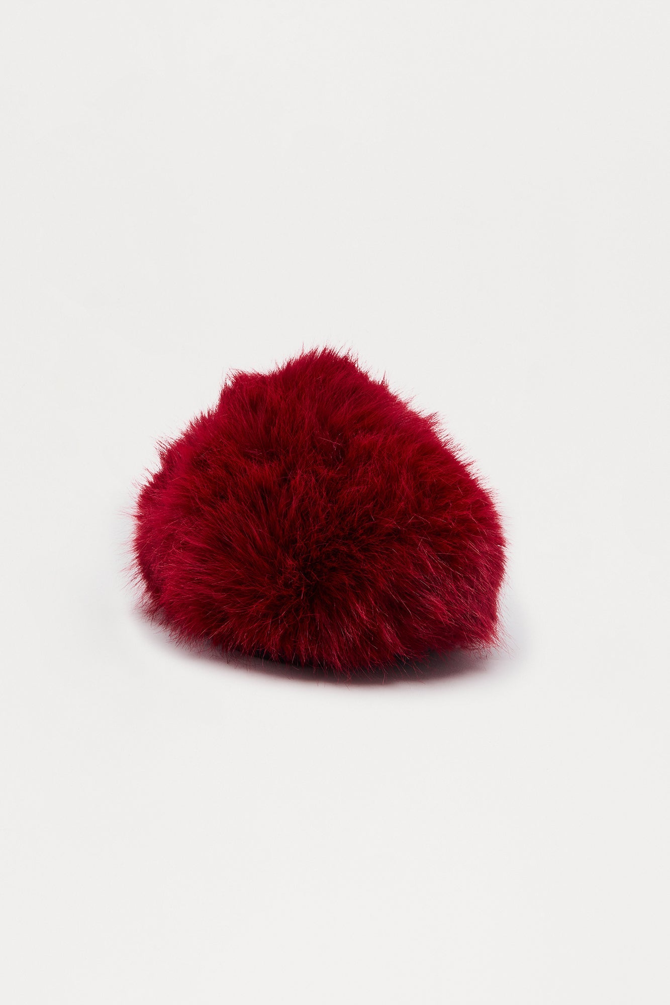 Roro Faux Fur Slippers - Burgundy