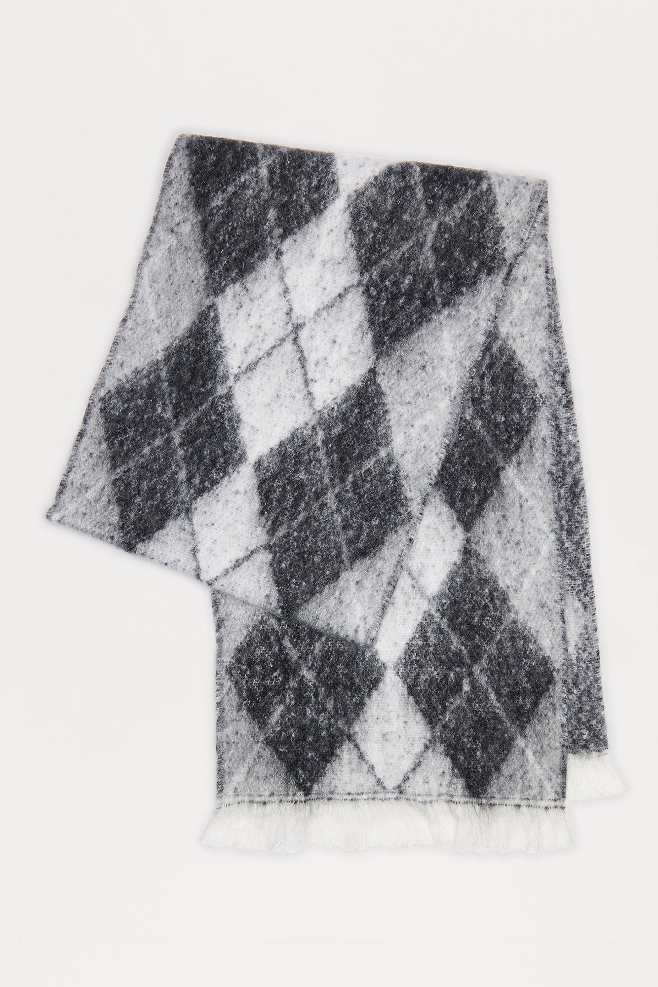 Hitting The Books Argyle Scarf - Black/combo