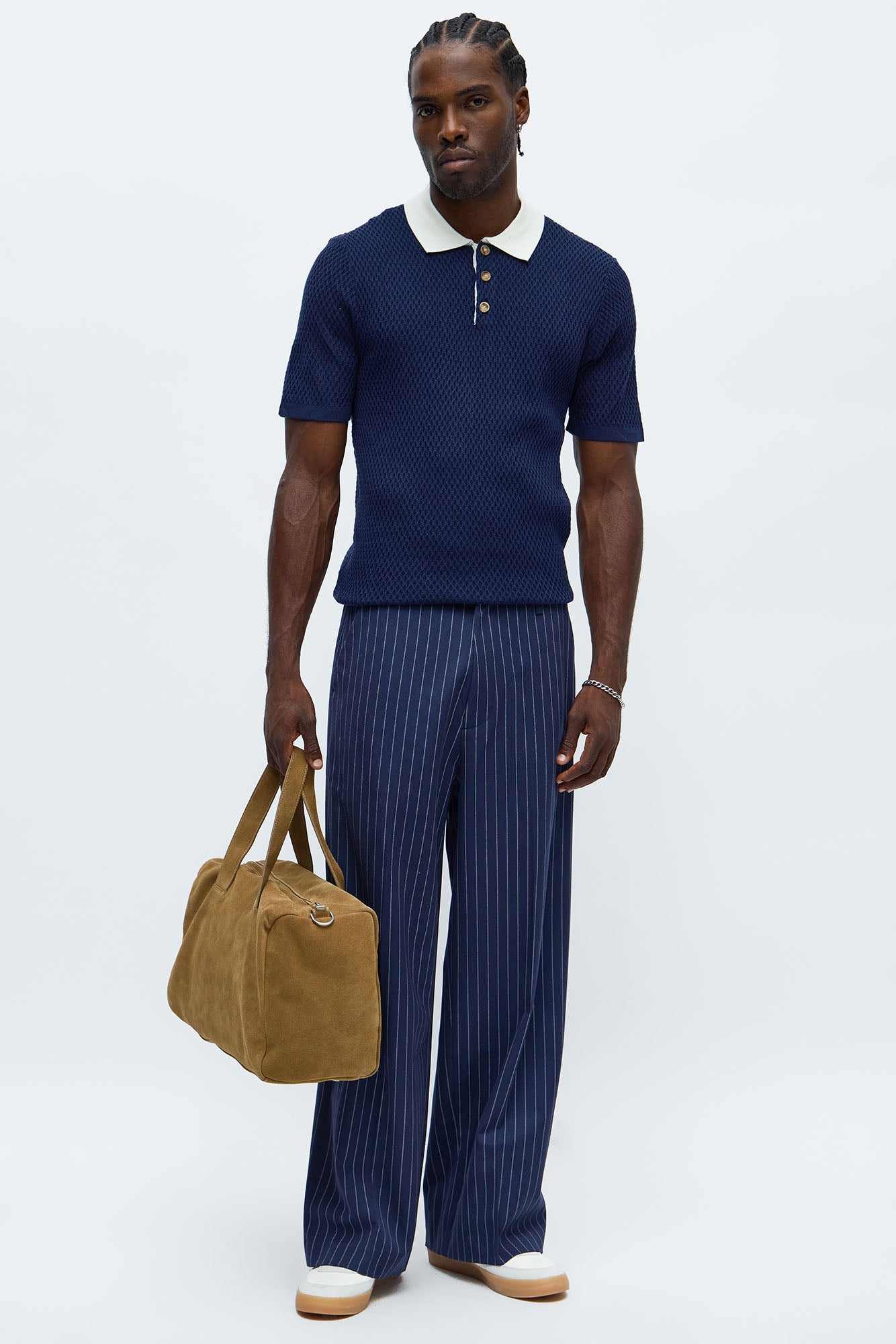 Clubhouse Textured Polo - Blue/combo