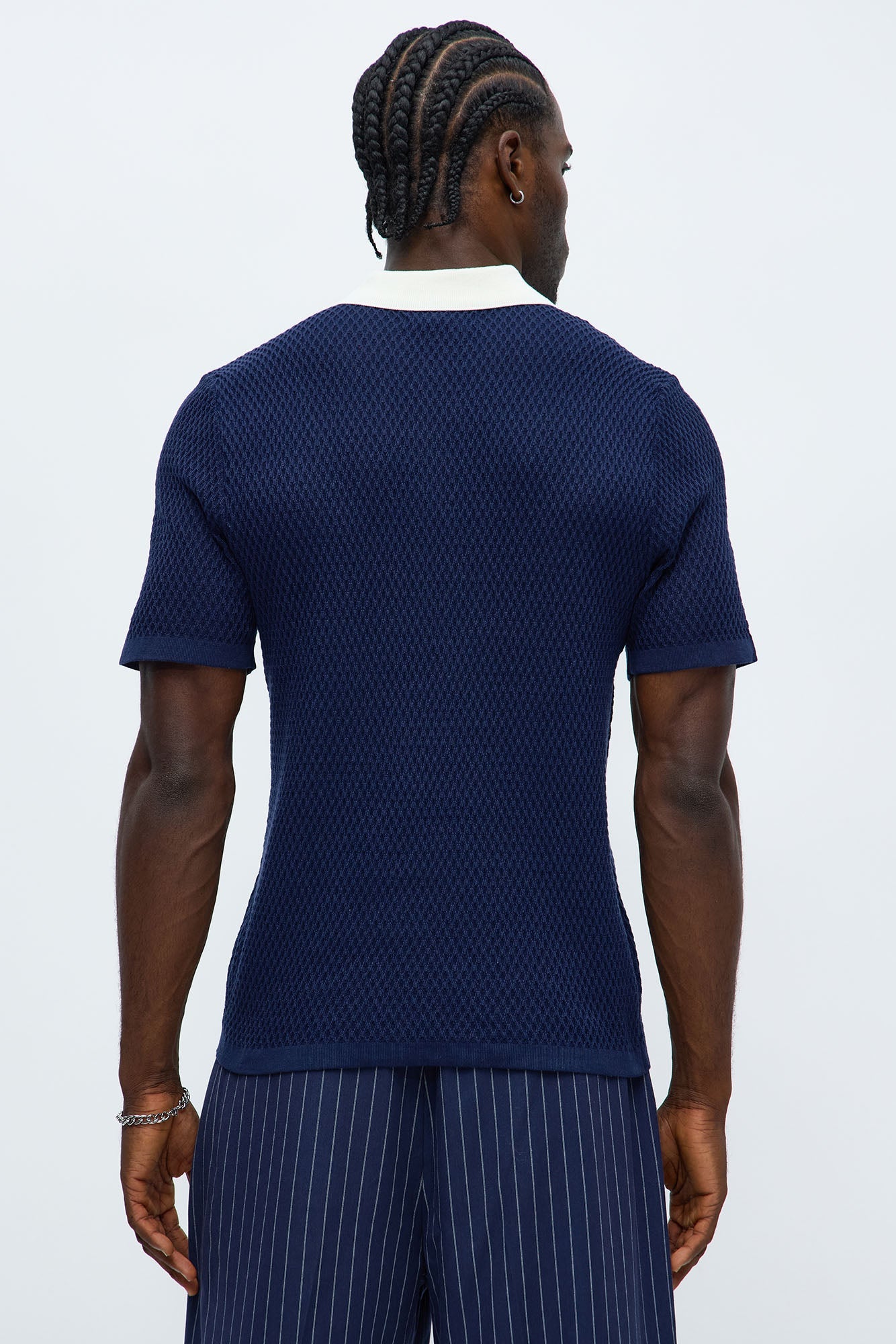 Clubhouse Textured Polo - Blue/combo